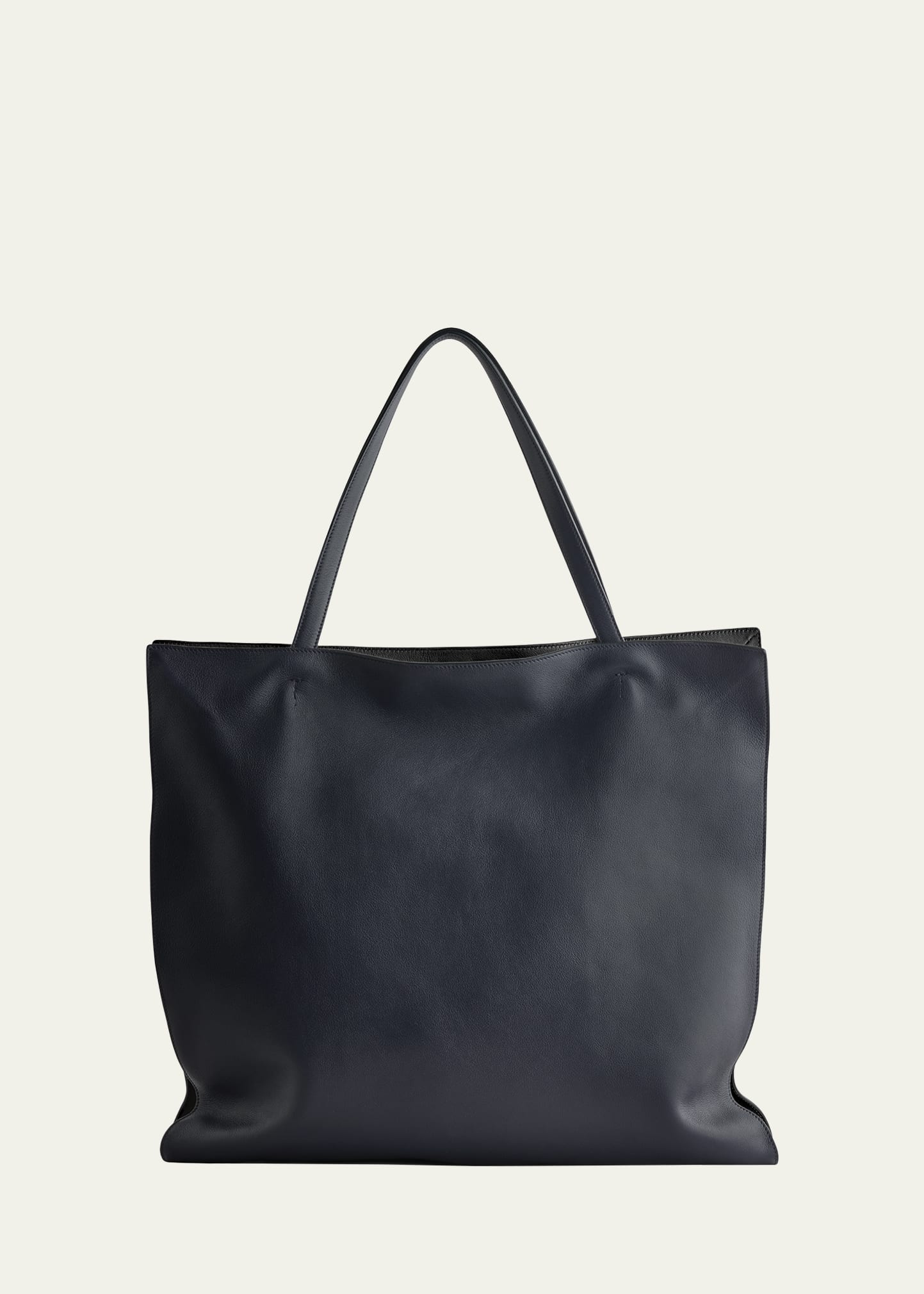 Shop Maeden Yumi Leather Shopper Tote Bag In Blazer Ink