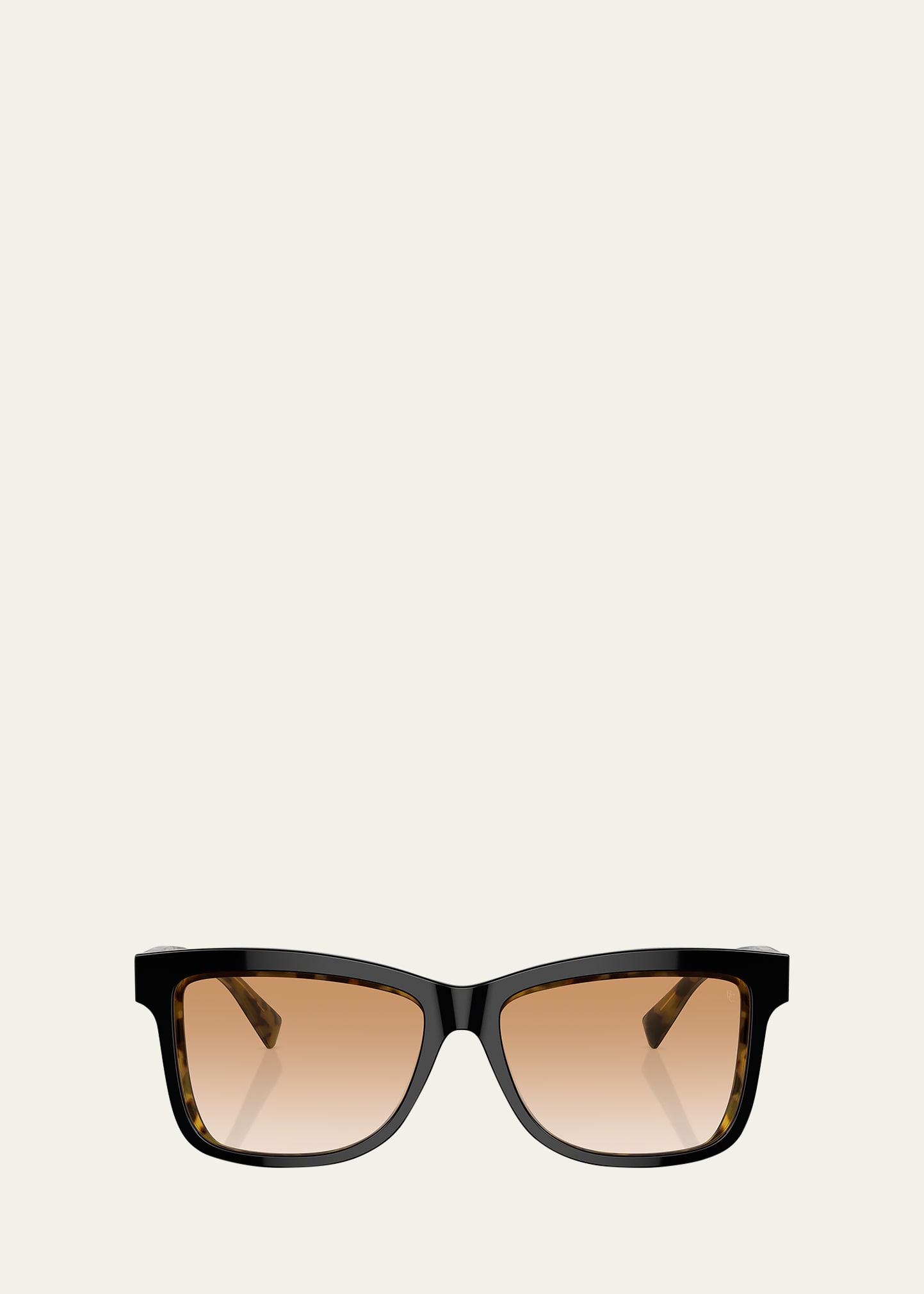 Brunello Cucinelli Logo Acetate Butterfly Sunglasses In Light Brown