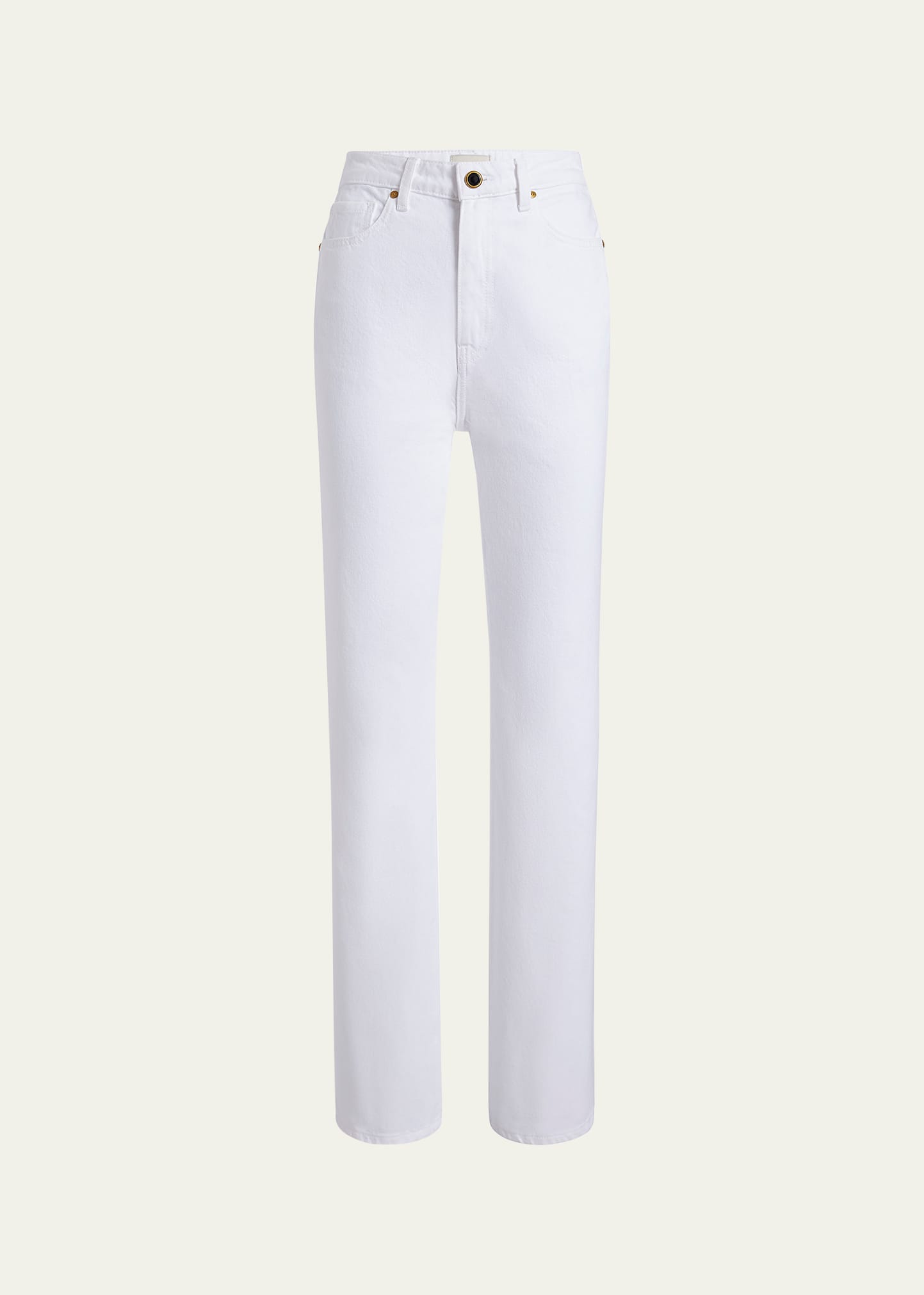 Shalbi High-Rise Straight-Leg Ankle Jeans