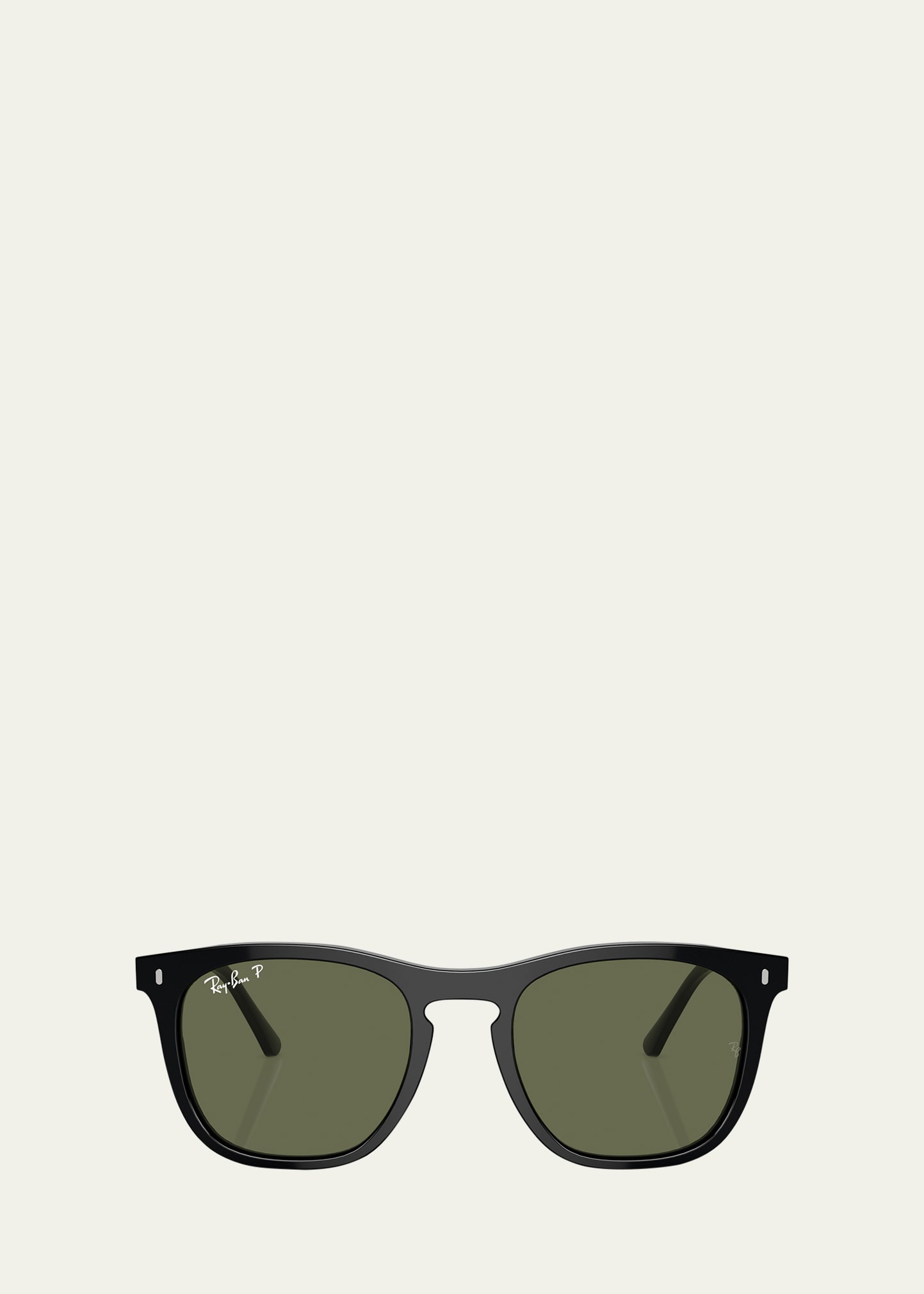 RAY BAN POLARIZED KEYHOLE PLASTIC SQUARE SUNGLASSES, 53MM 