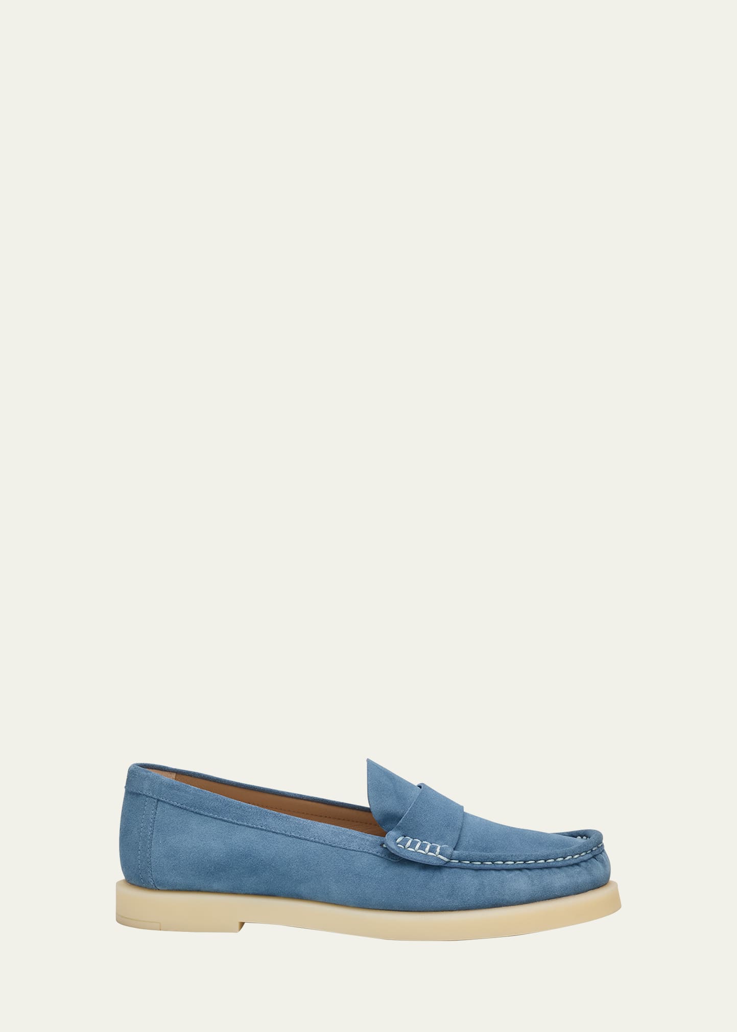 STUART WEITZMAN BLAKE LUXE SUEDE SLIP-ON LOAFERS 