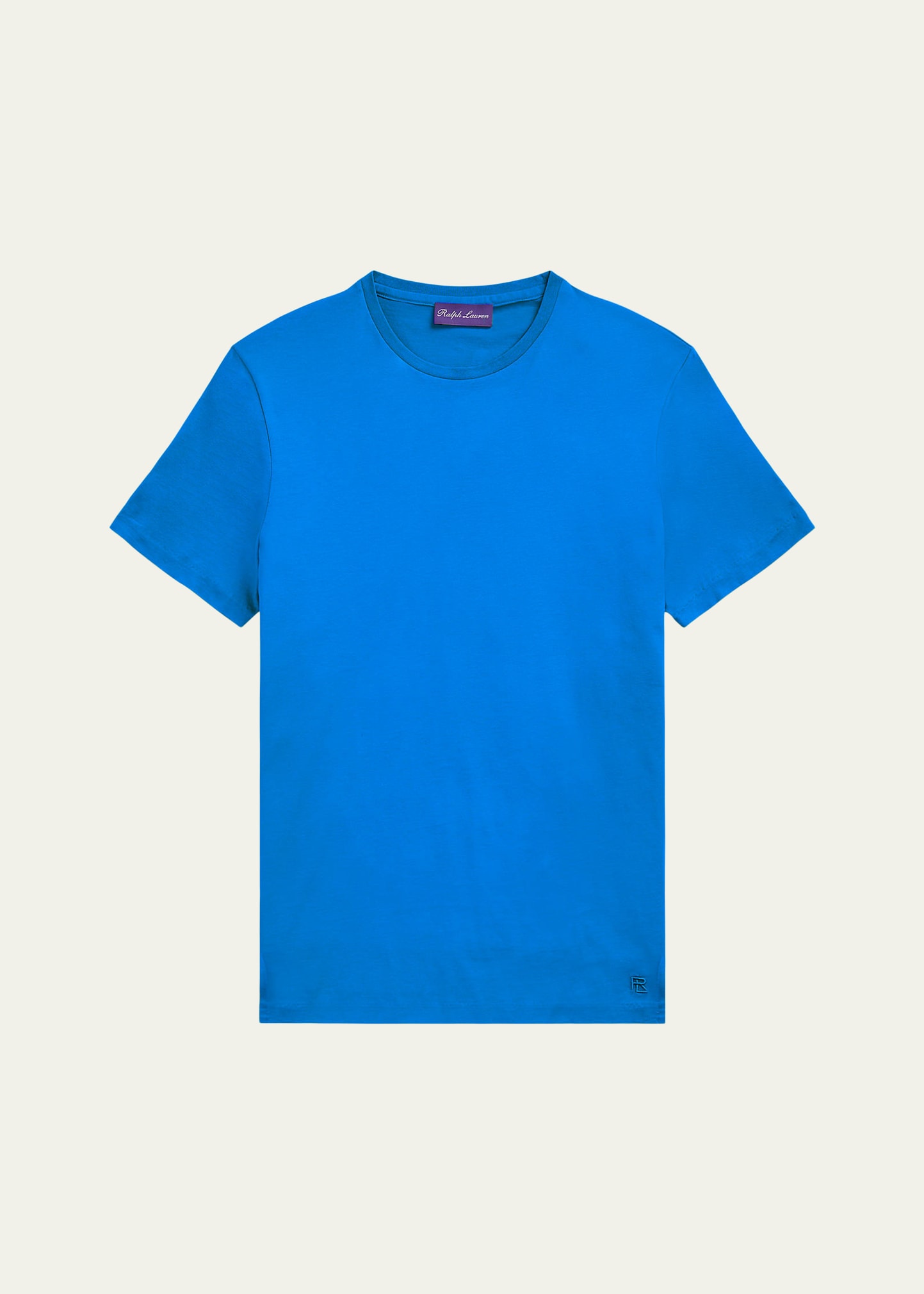 Shop Ralph Lauren Men's Luxury Lisle Short-sleeve T-shirt In Offshr Bl