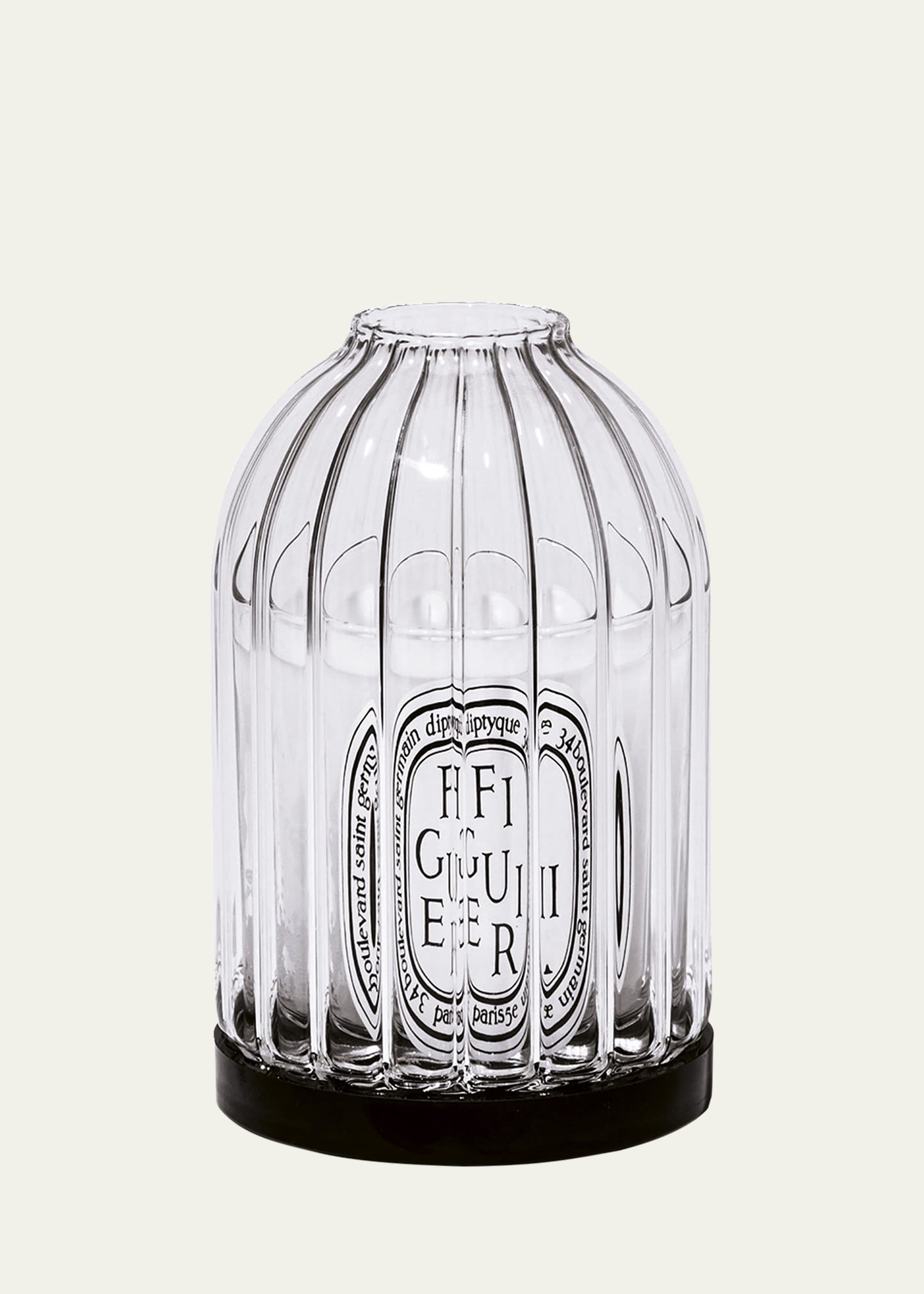 Shop Diptyque Ribbed Glass Candle Holder