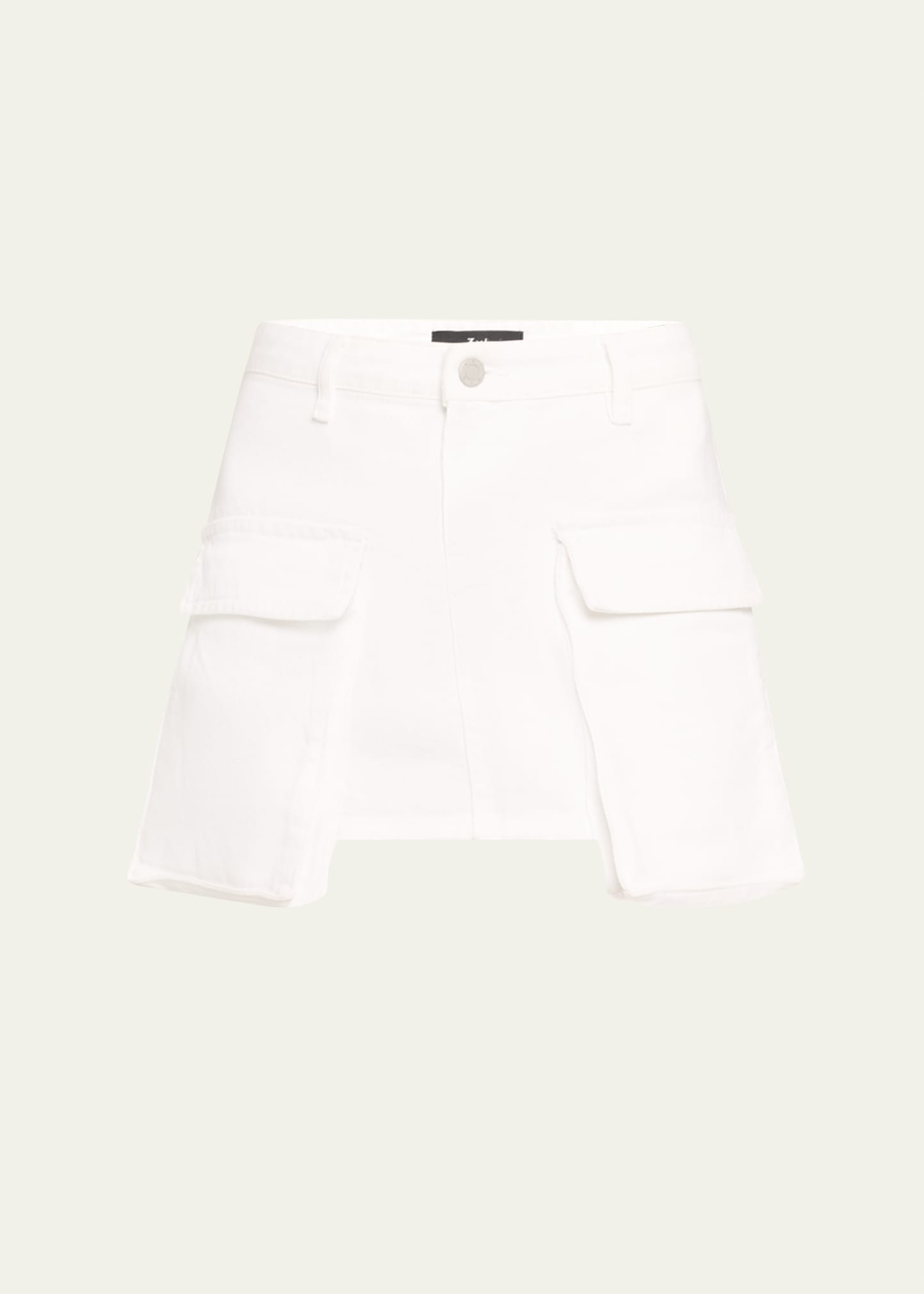 3x1 Celine Cargo Mini Skirt In Blanc