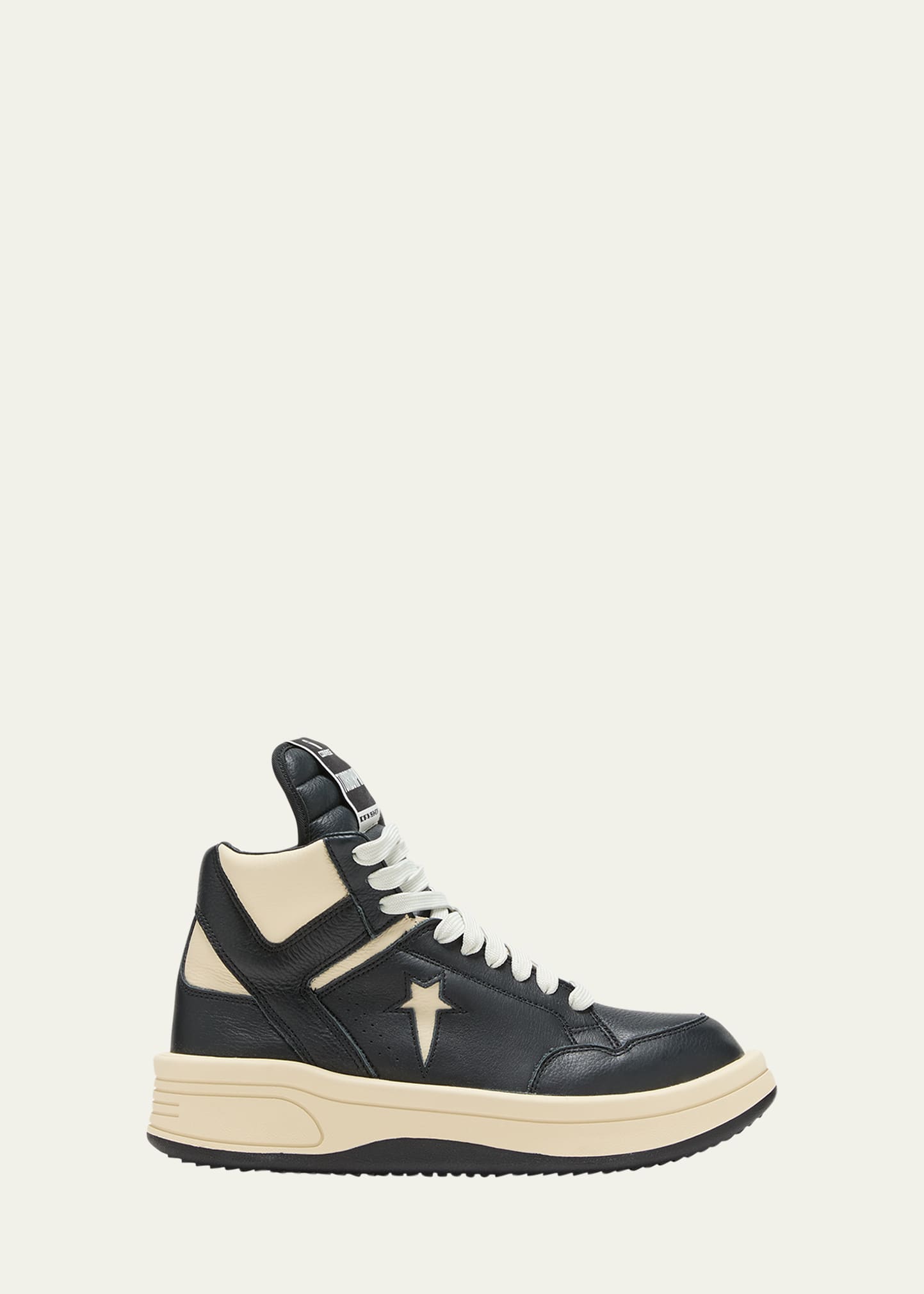 X DRKSHDW Bicolor Leather High-Top Sneakers