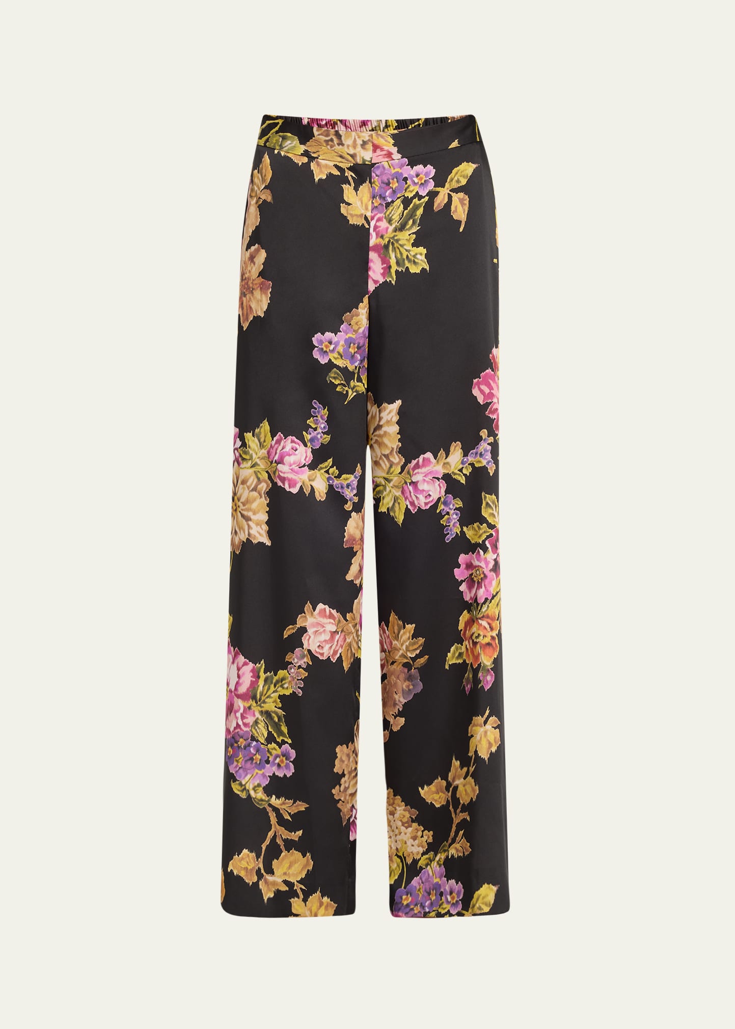 Isaiah Floral-Print Straight-Leg Pants