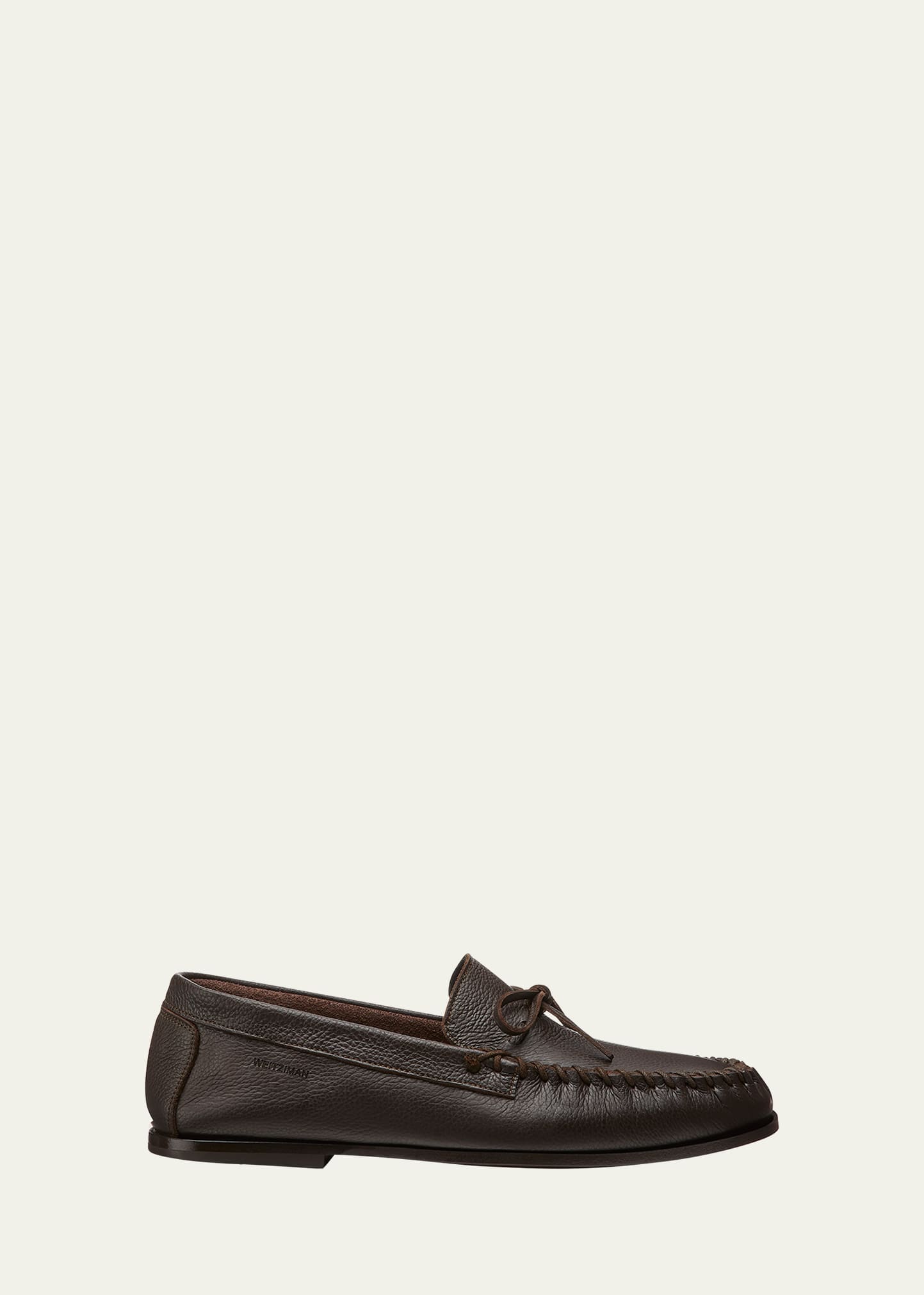Men's Montauk Grained Leather Moccasin Loafers