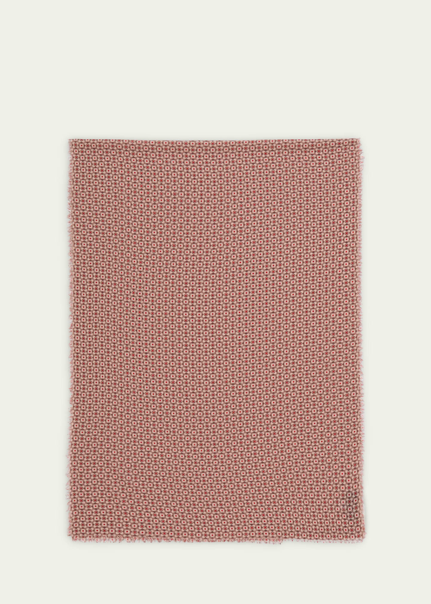 Men's Wool Geometric-Print Scarf