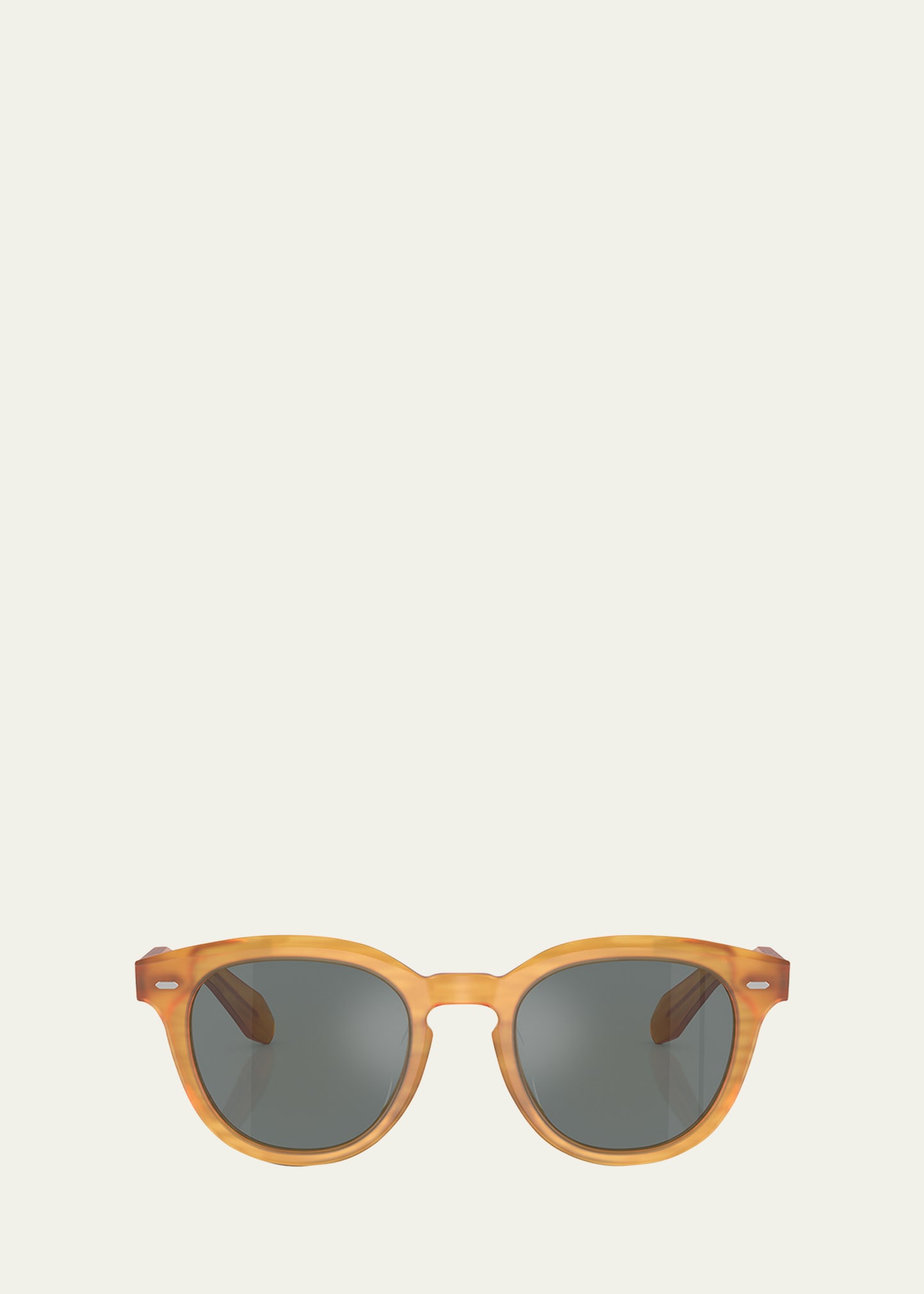 Shop Oliver Peoples Men's N.05 Sun Acetate Square Sunglasses In Gold