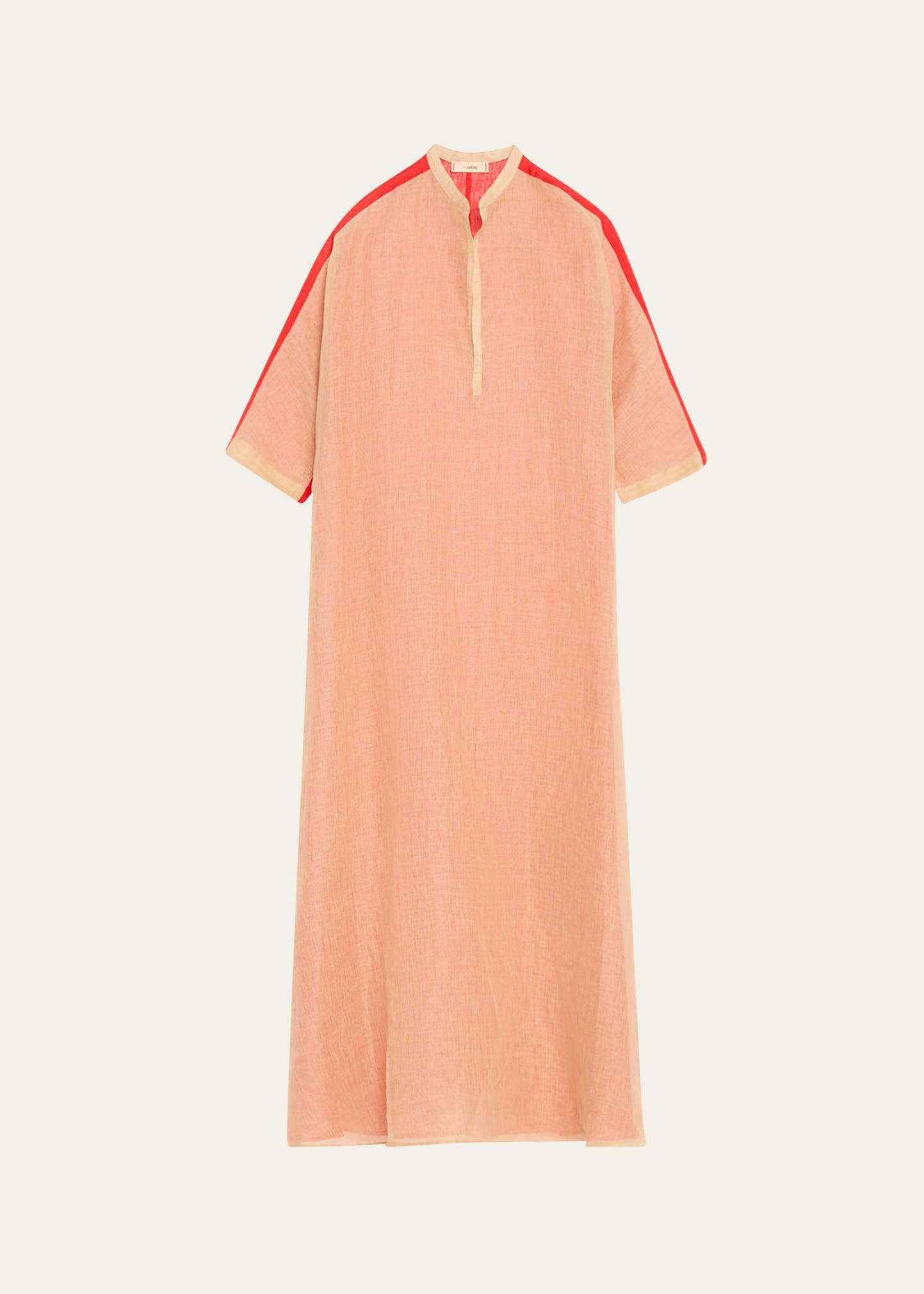 The Salting Gauze Colorblock Caftan Maxi Dress In Pattern