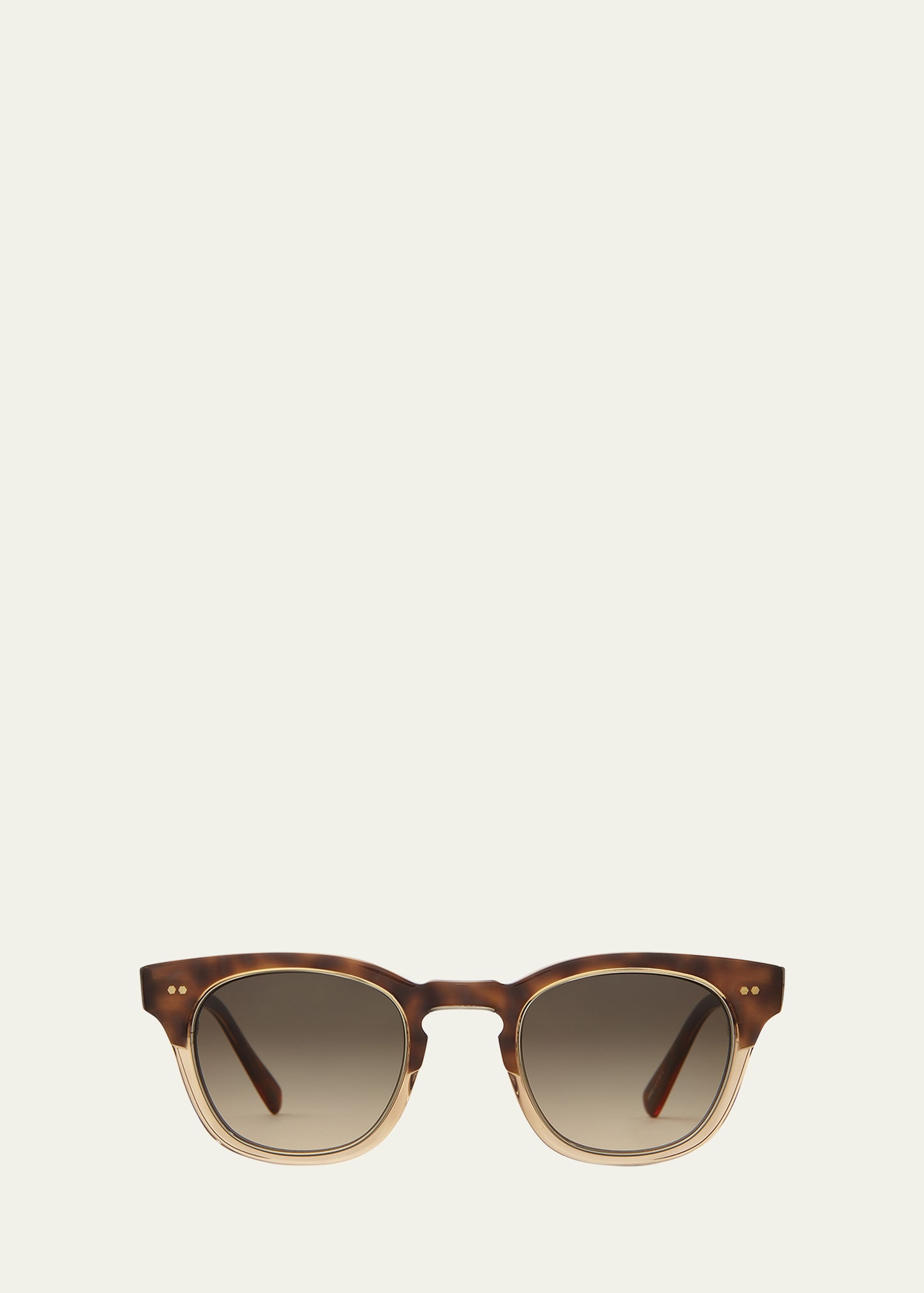 Mr Leight Men's Hanalei Ii Acetate Square Sunglasses In Brown