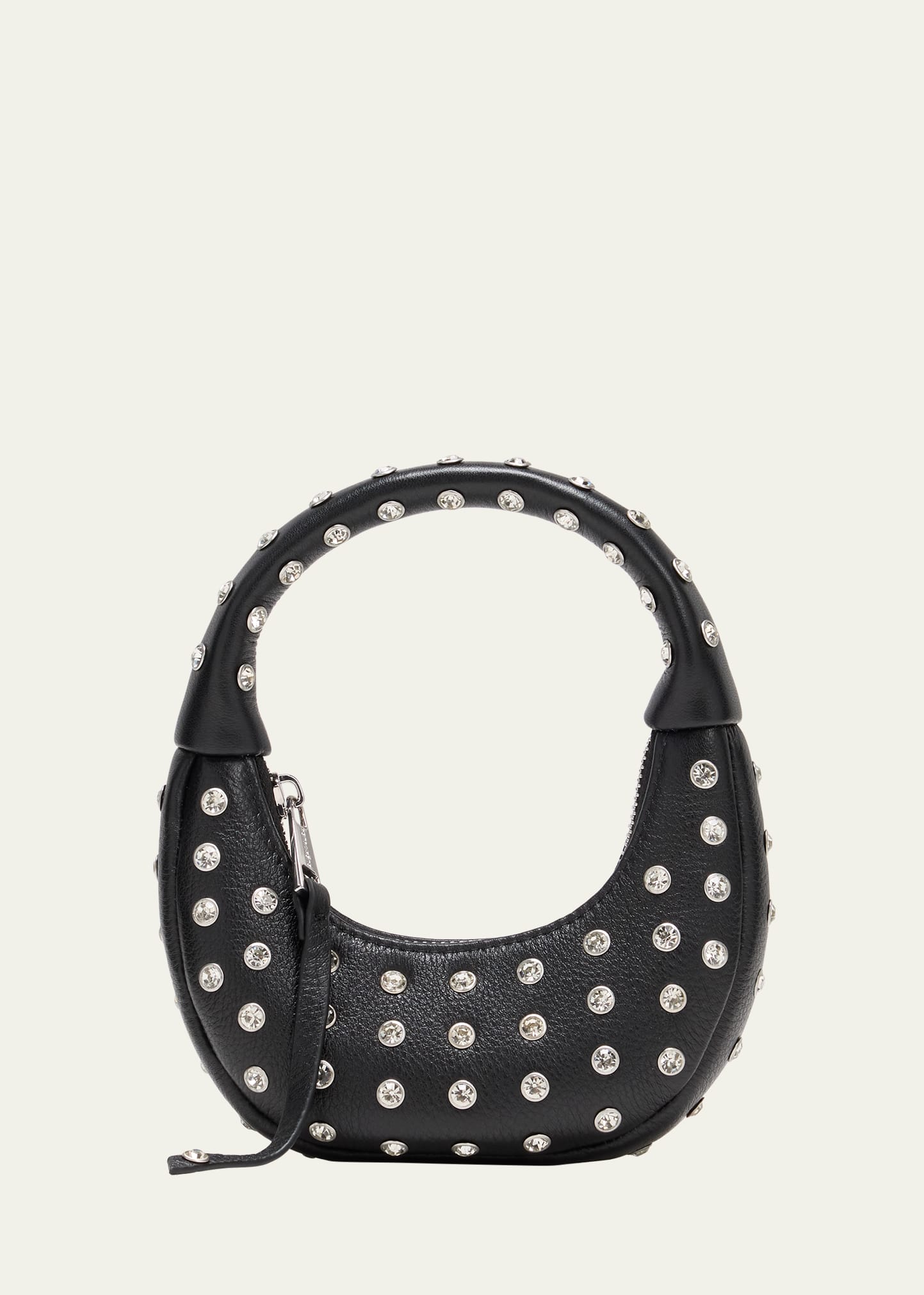 Shop Retroféte Elodie Small Embellished Top-handle Bag In Black Silver