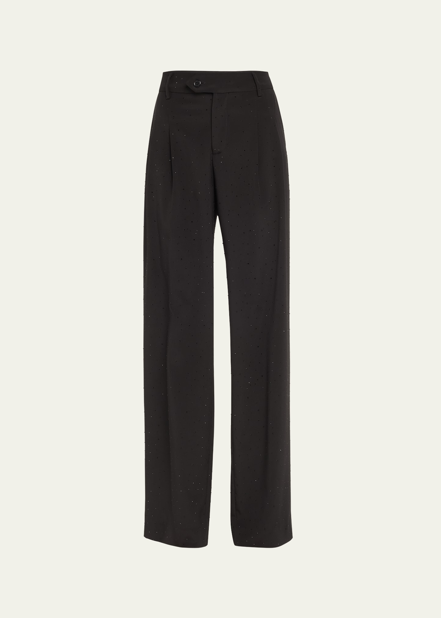 Libertine Stardust Crystal Baggy Trousers In Black