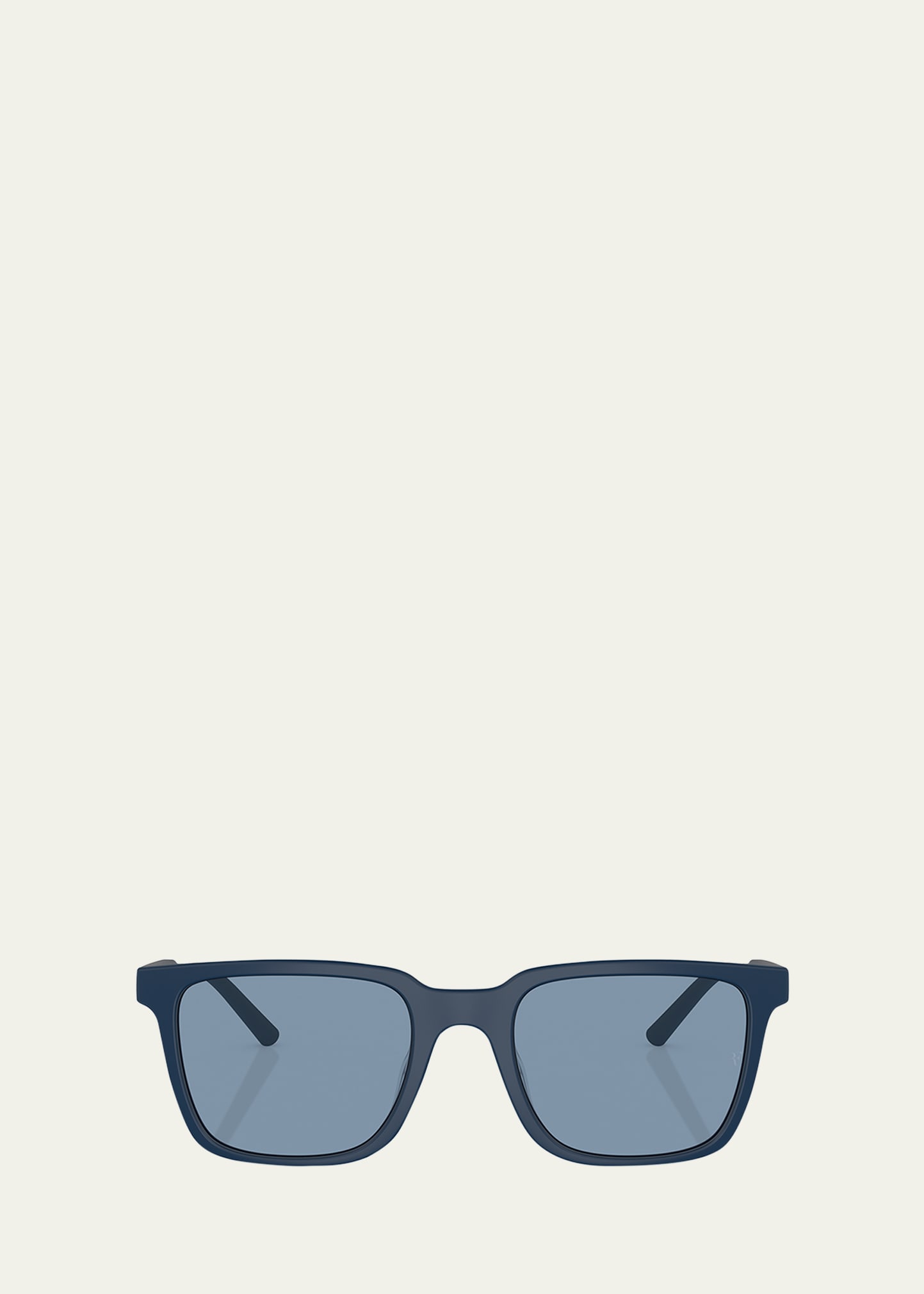 Oliver Peoples X Federer Men's Mr. Federer Rectangle Sunglasses In Matte Blue