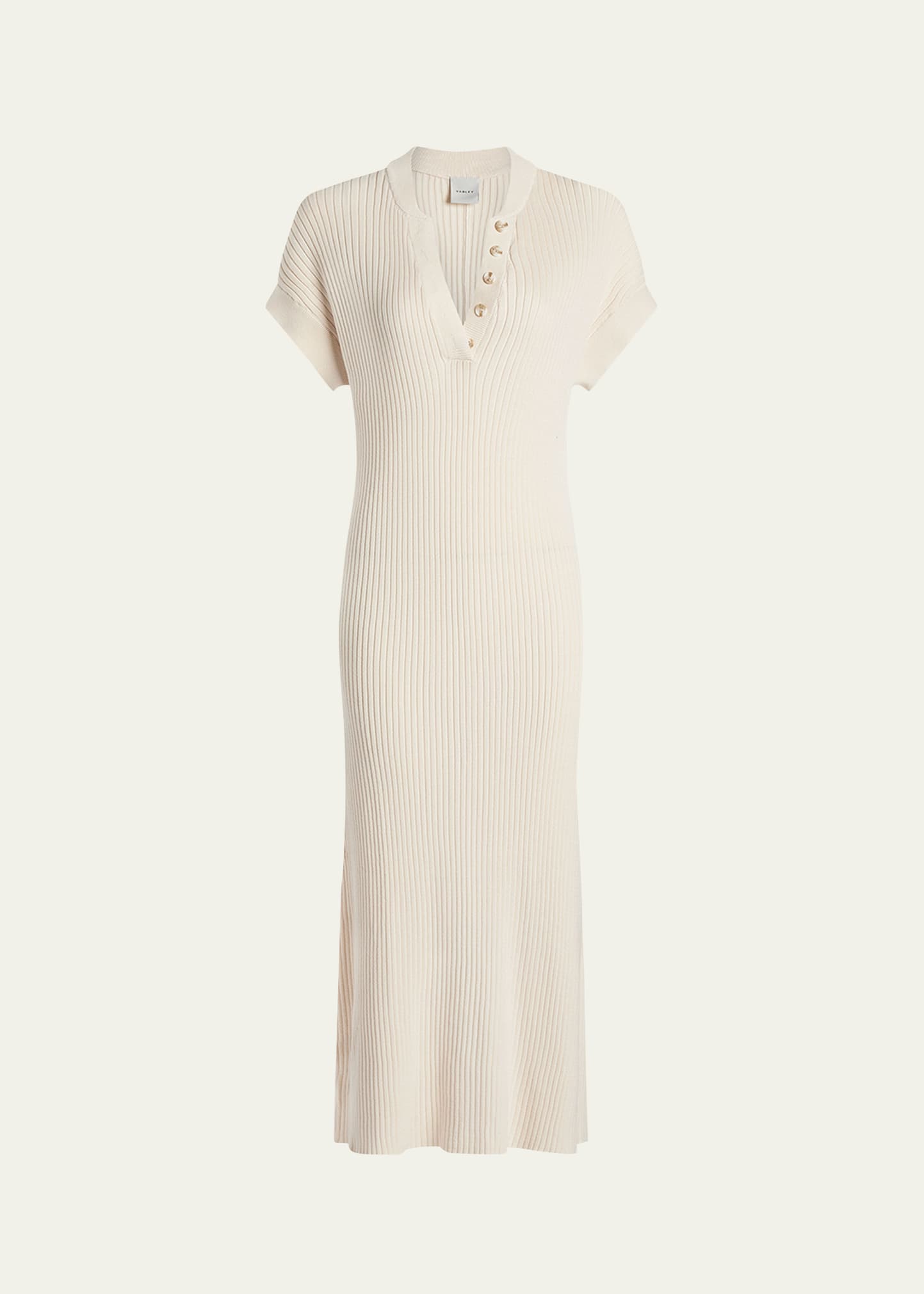 Varley Whitecap Aria Knit Midi Dress In Whitecap G