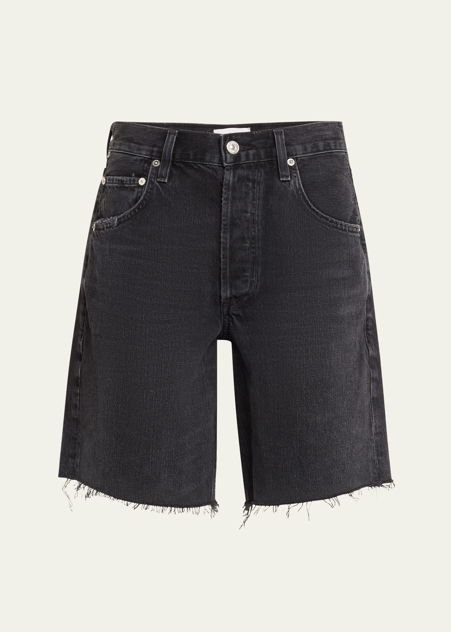 Shop Citizens Of Humanity Ayla Baggy Denim Shorts In Voila Washed B