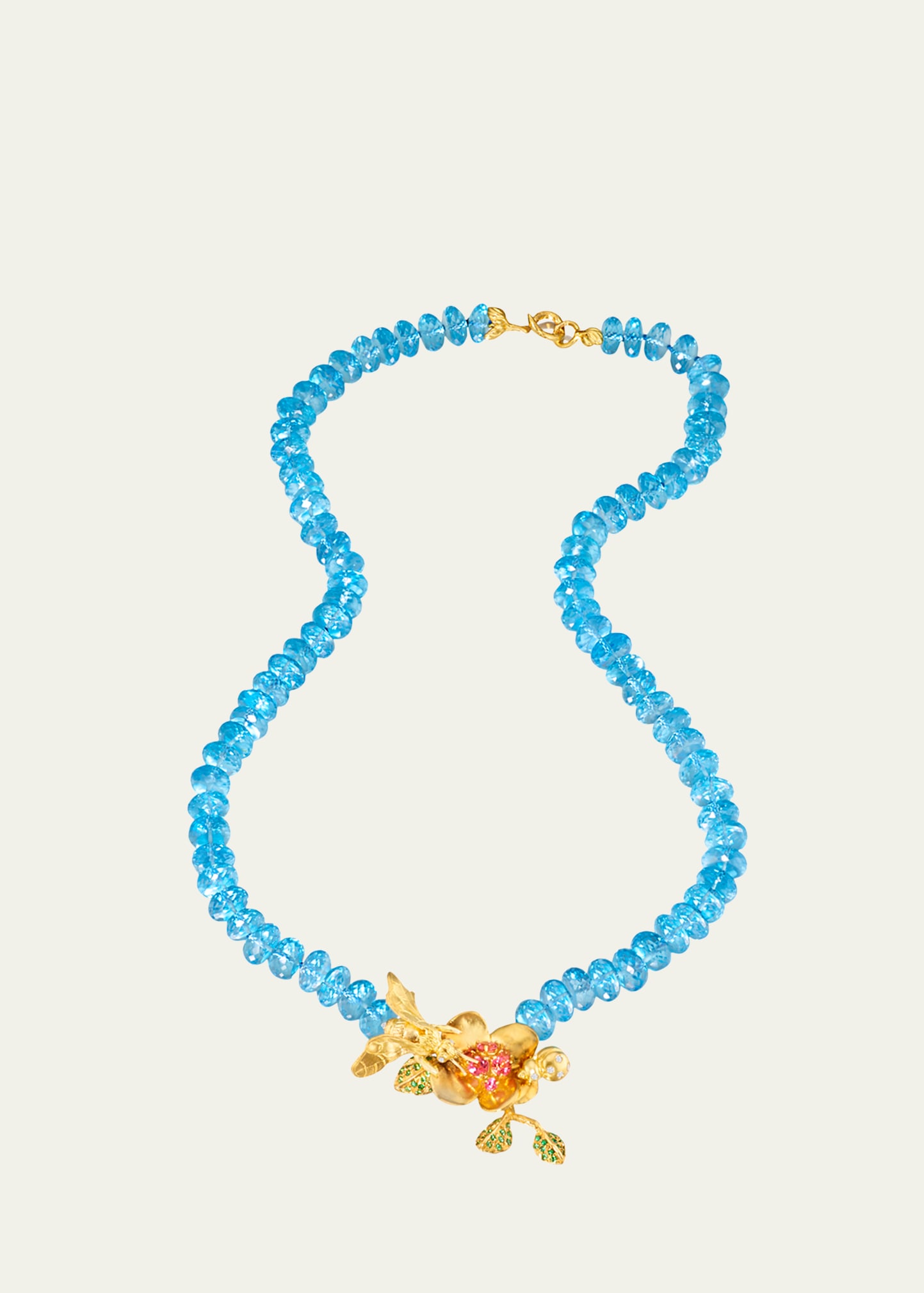 Topaz Flower Necklace