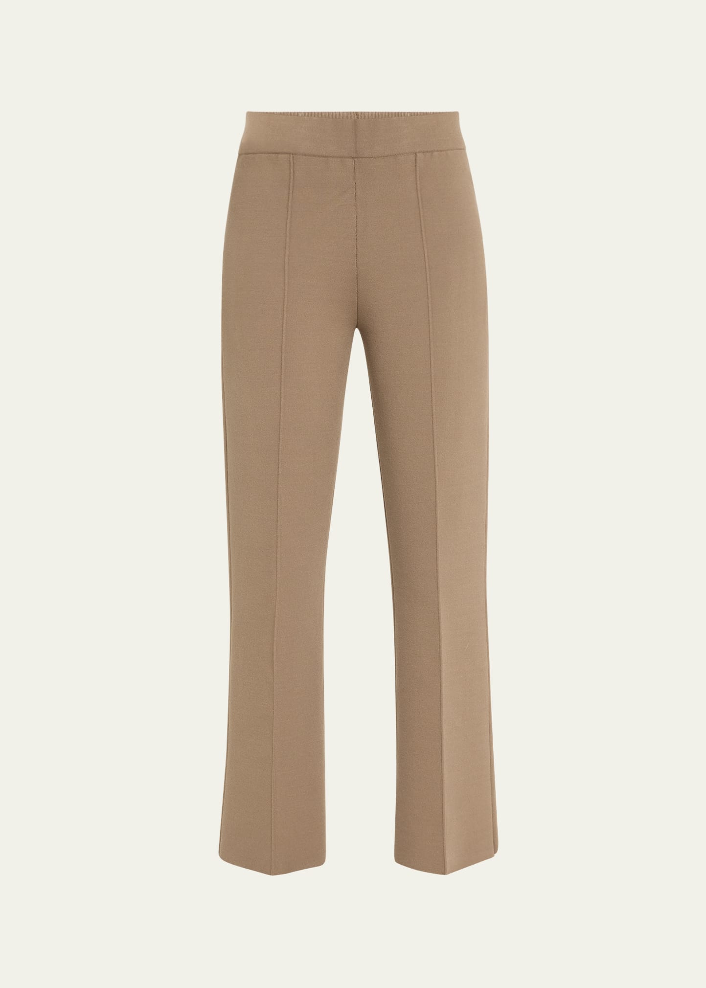 Shop Lafayette 148 Foley Knit Flare Pants In Concrete