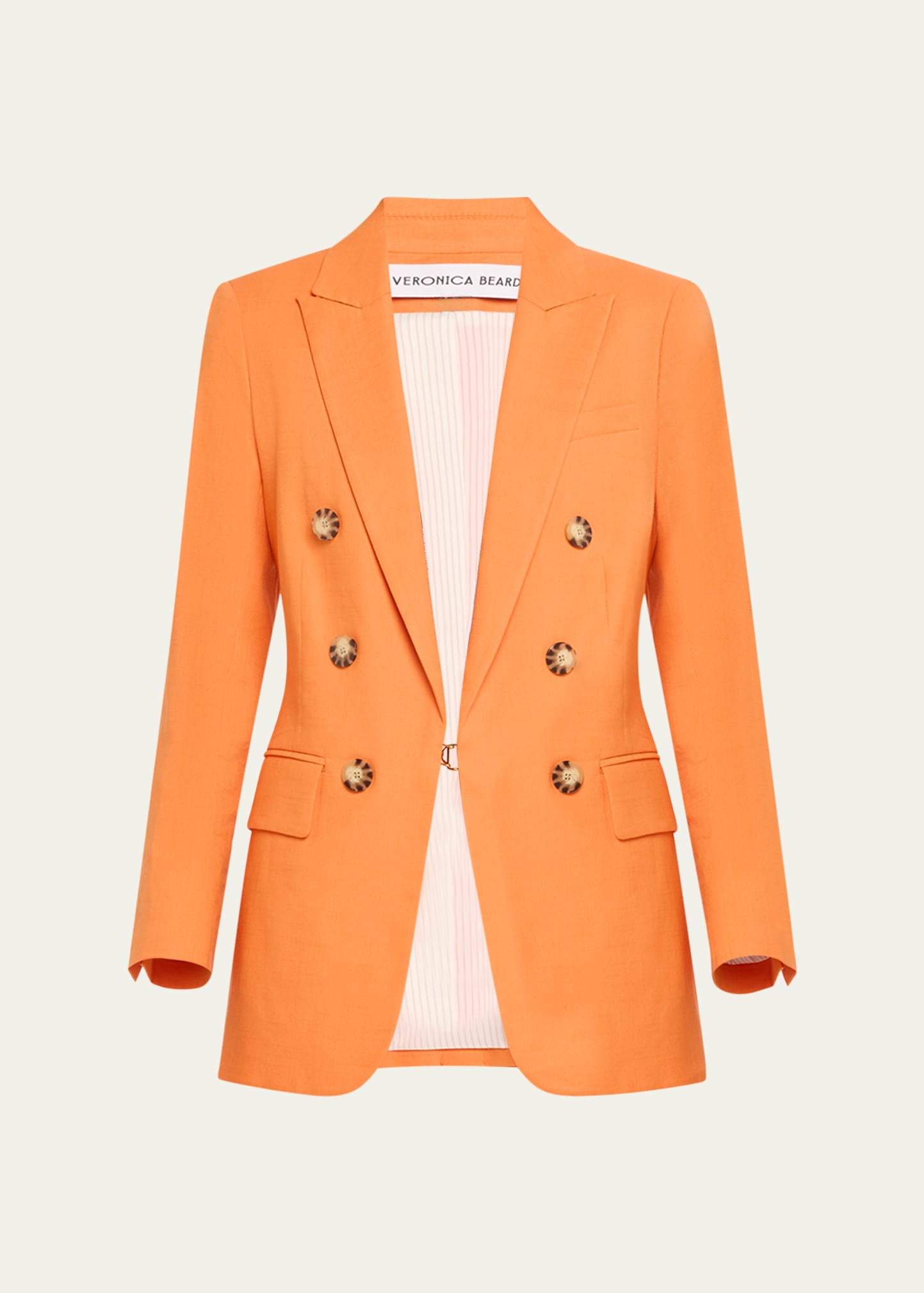 Shop Veronica Beard Bexley Dickey Jacket In Orange
