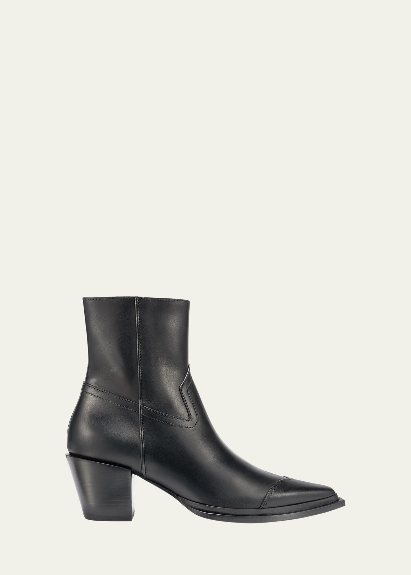 Jimmy Choo Black Leather Boots In Black
