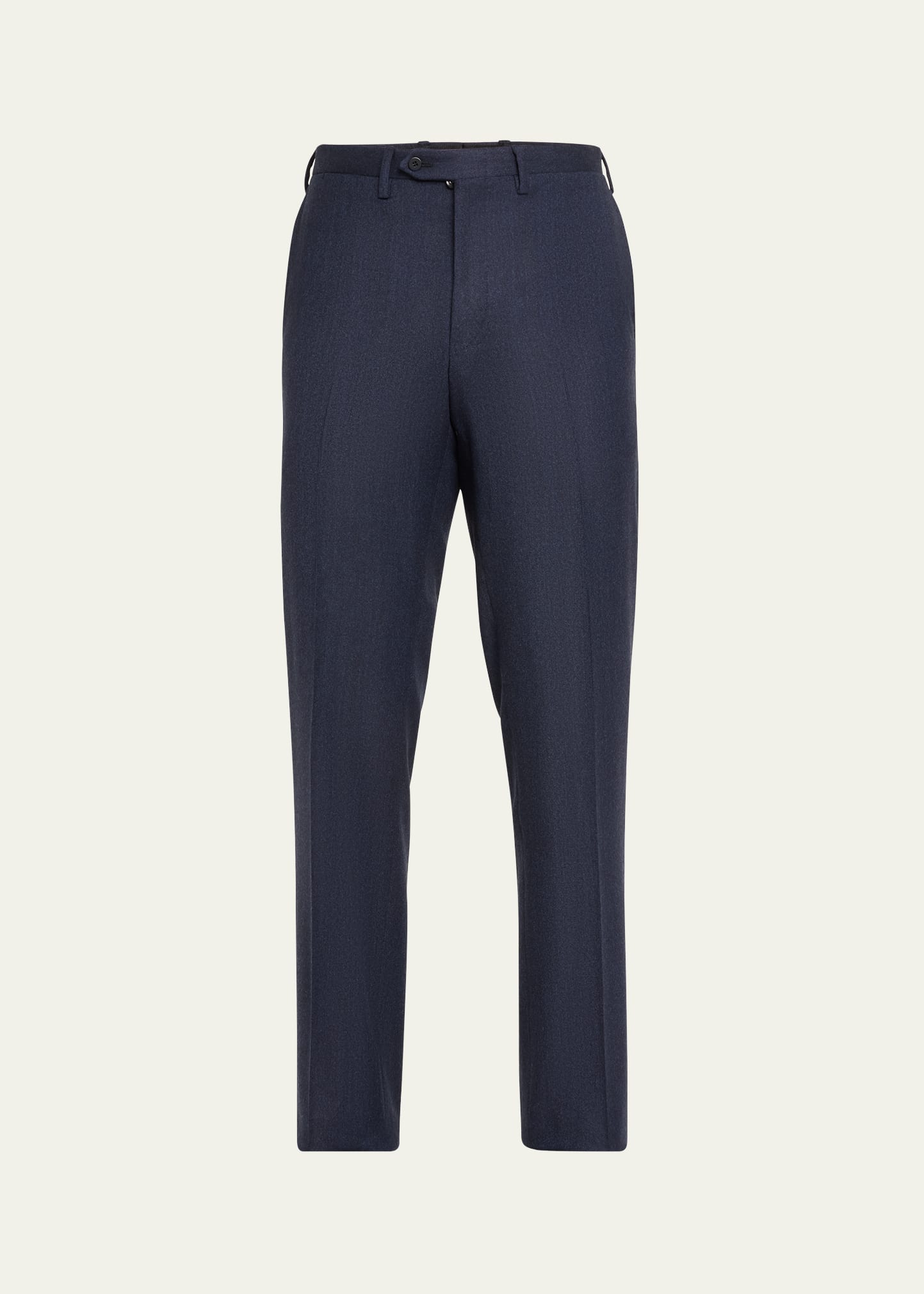 KITON MEN'S TEXTURED BLUE SUIT TROUSERS 