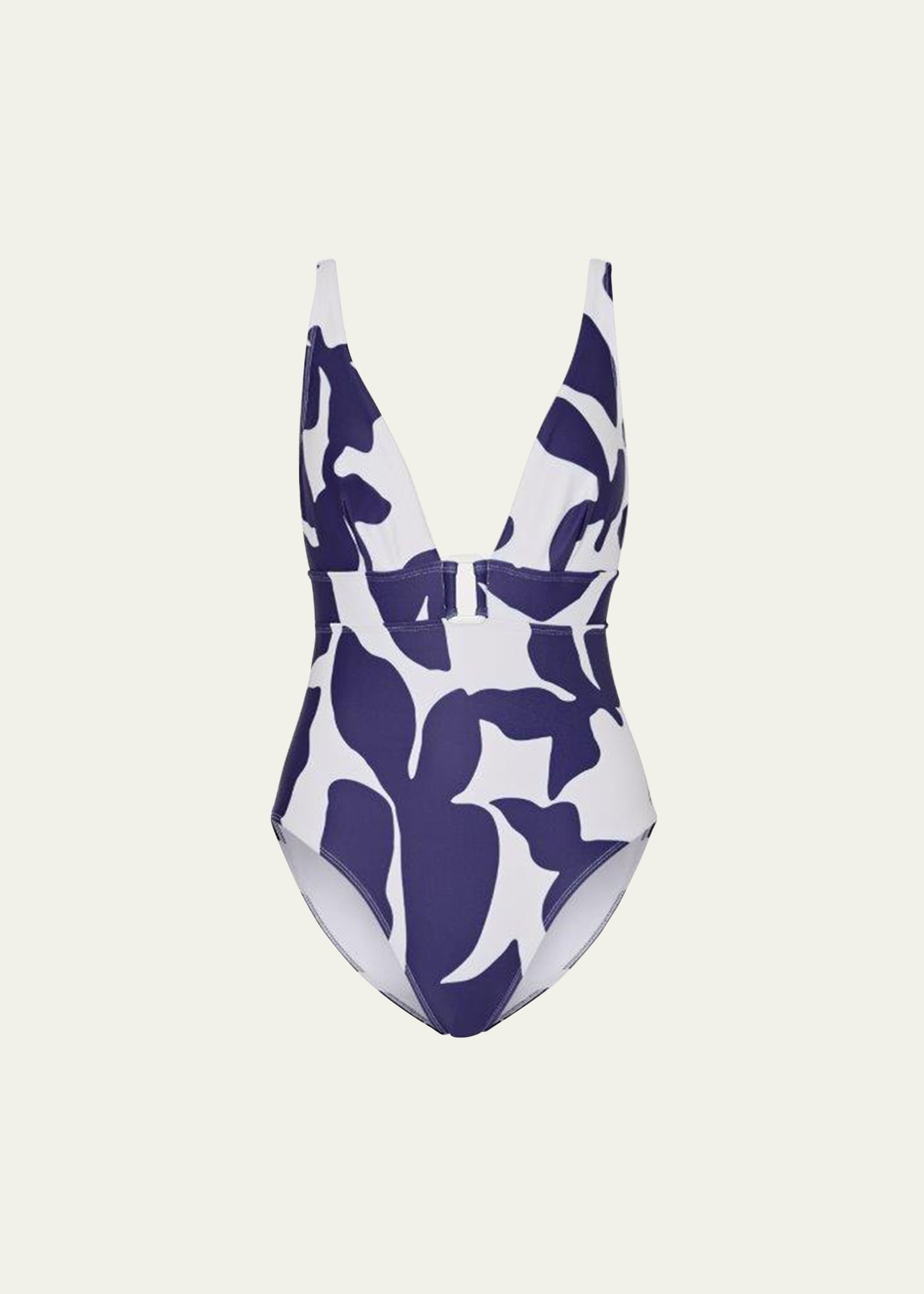 Abstract Printed One-Piece Swimsuit