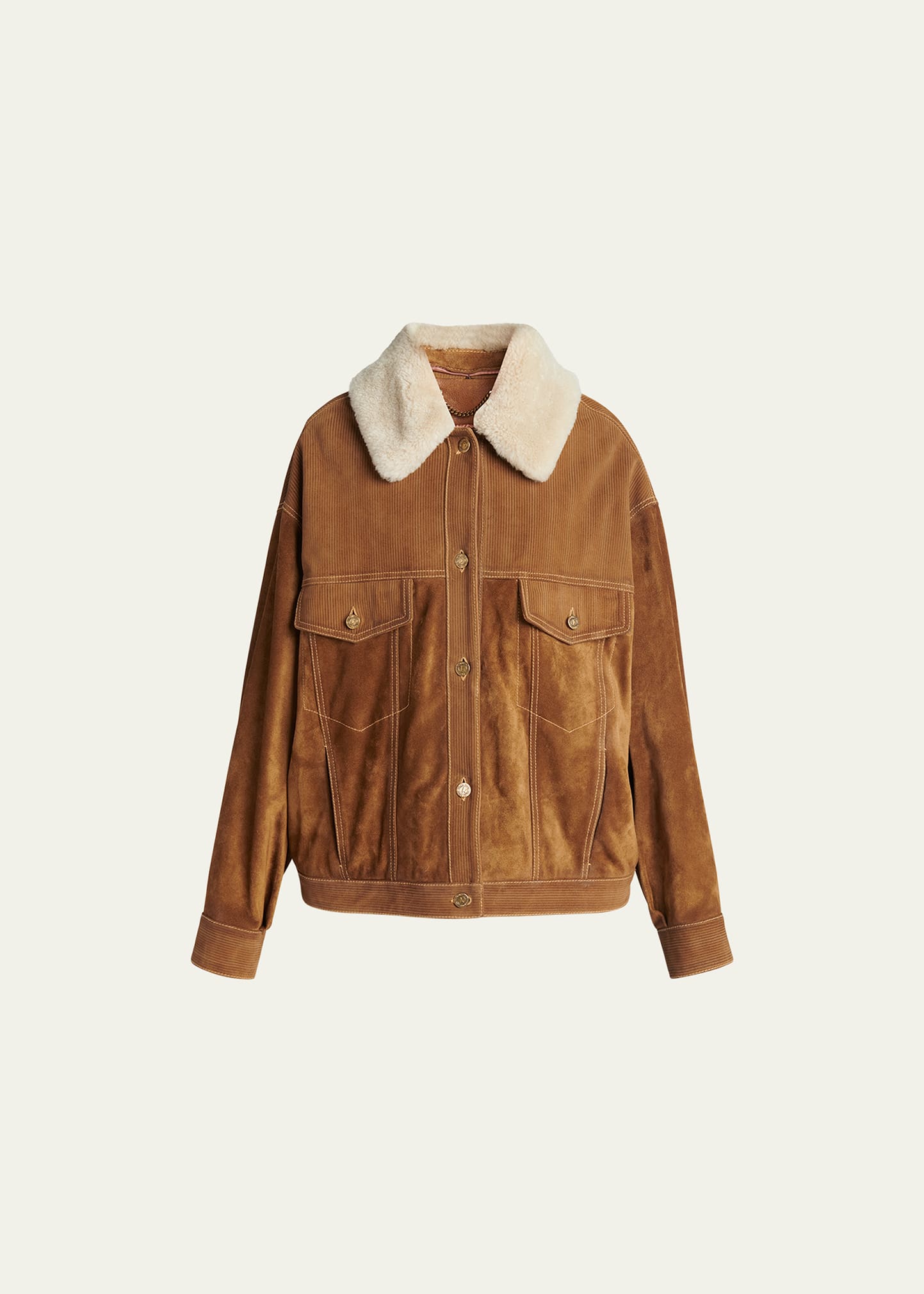 Journey Suede Jacket with Removable Collar