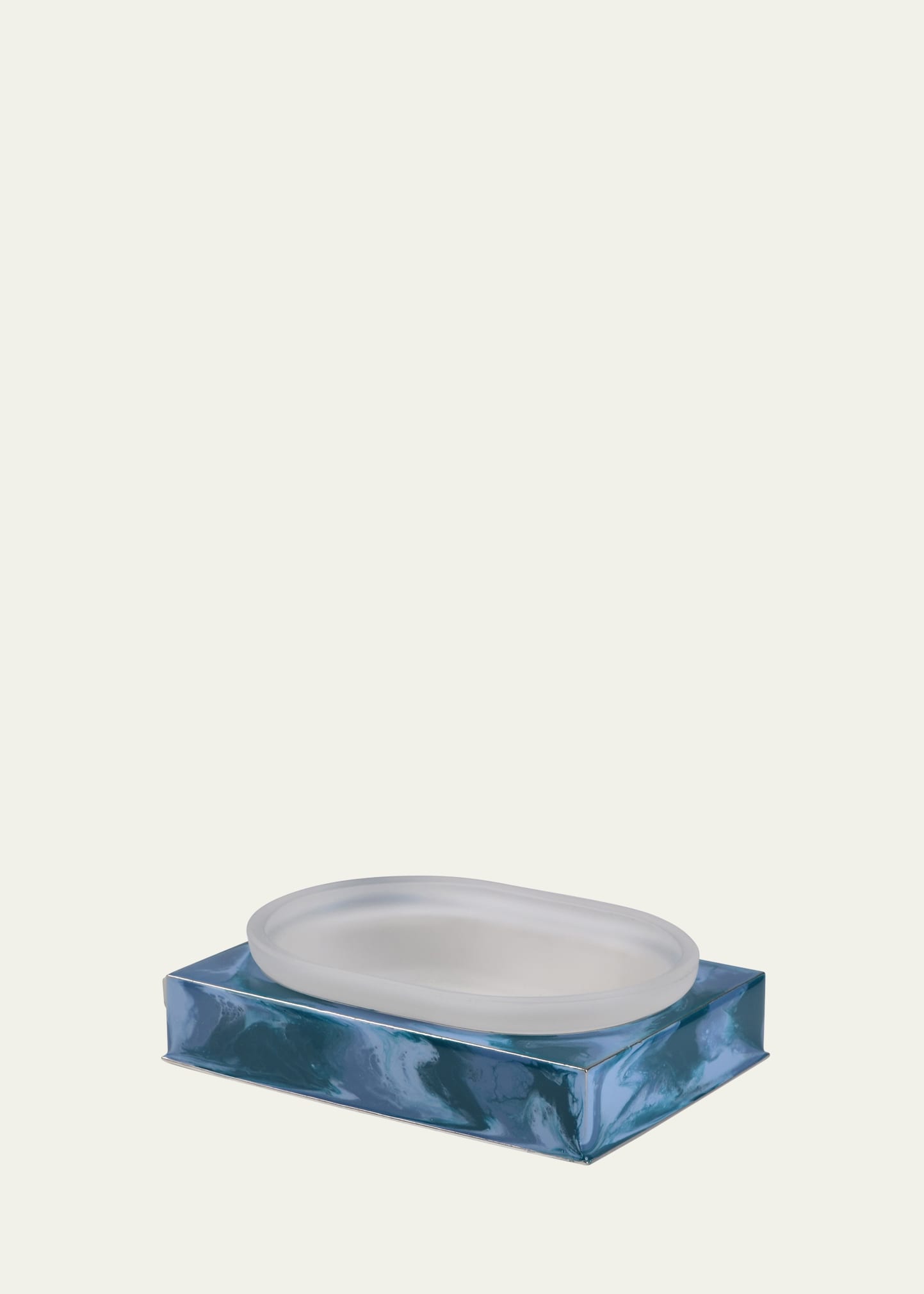 Elan Square Soap Dish, Blue