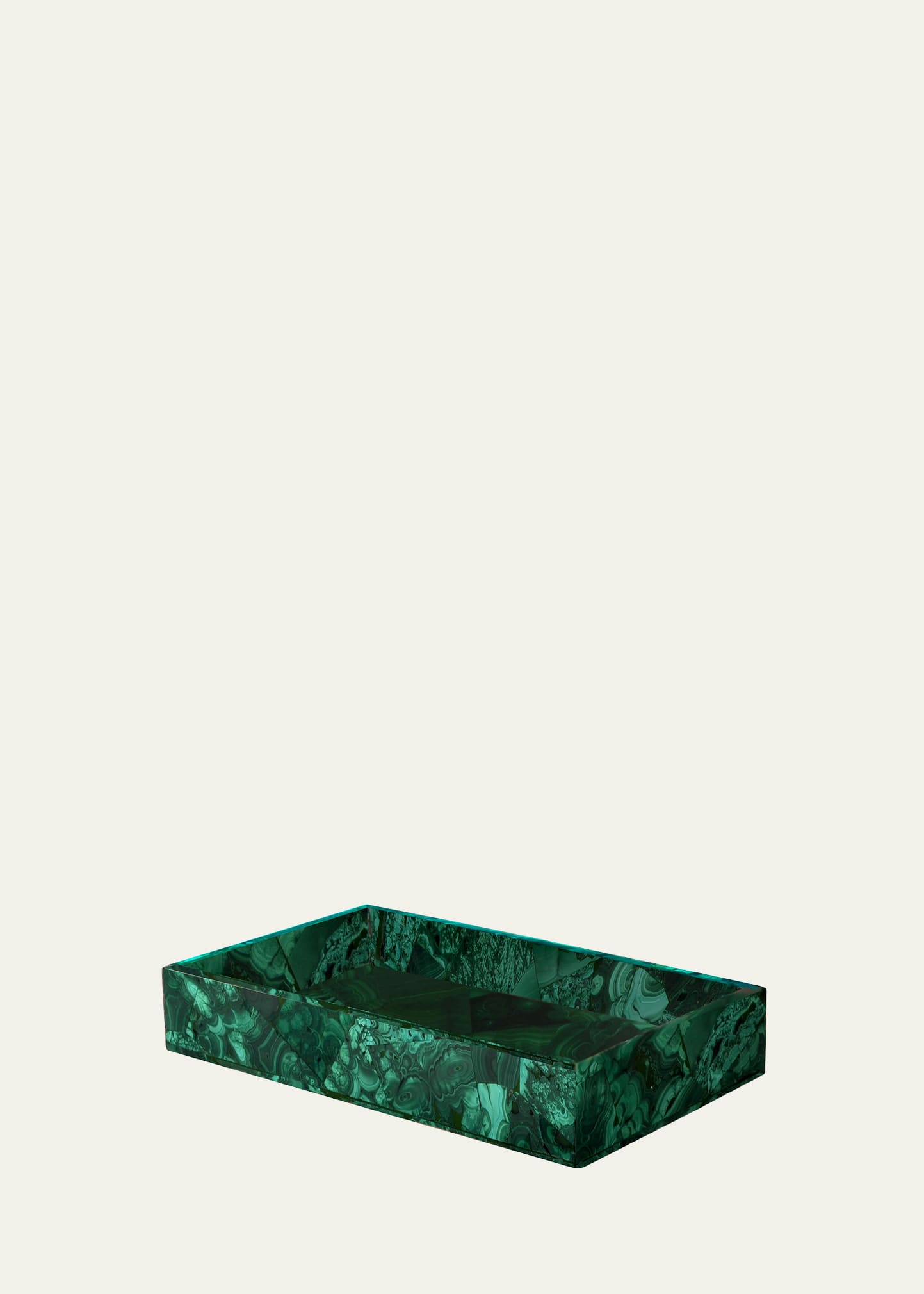 Mike & Ally Malachite Tray In Malachite