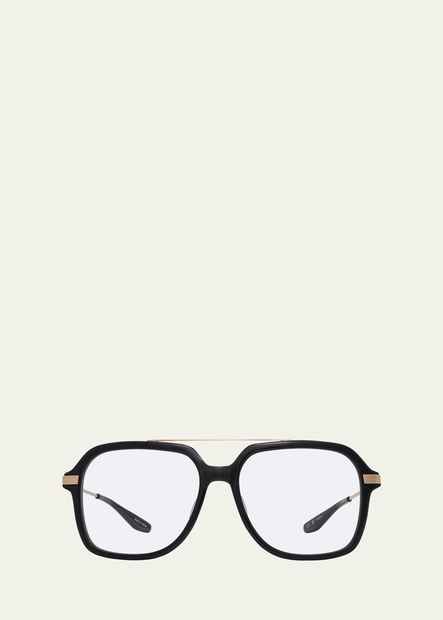 D. Ellis Zyl & Titanium Square Glasses