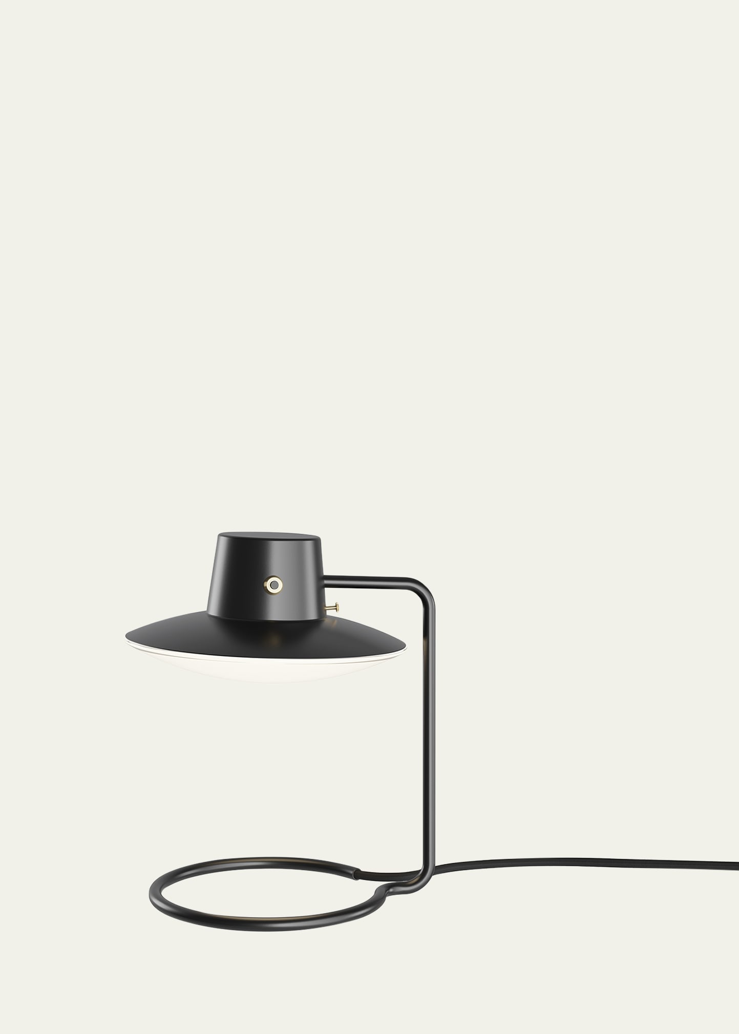 Shop Louis Poulsen Aj Oxford Table Lamp, 11" In Metal Black/opal