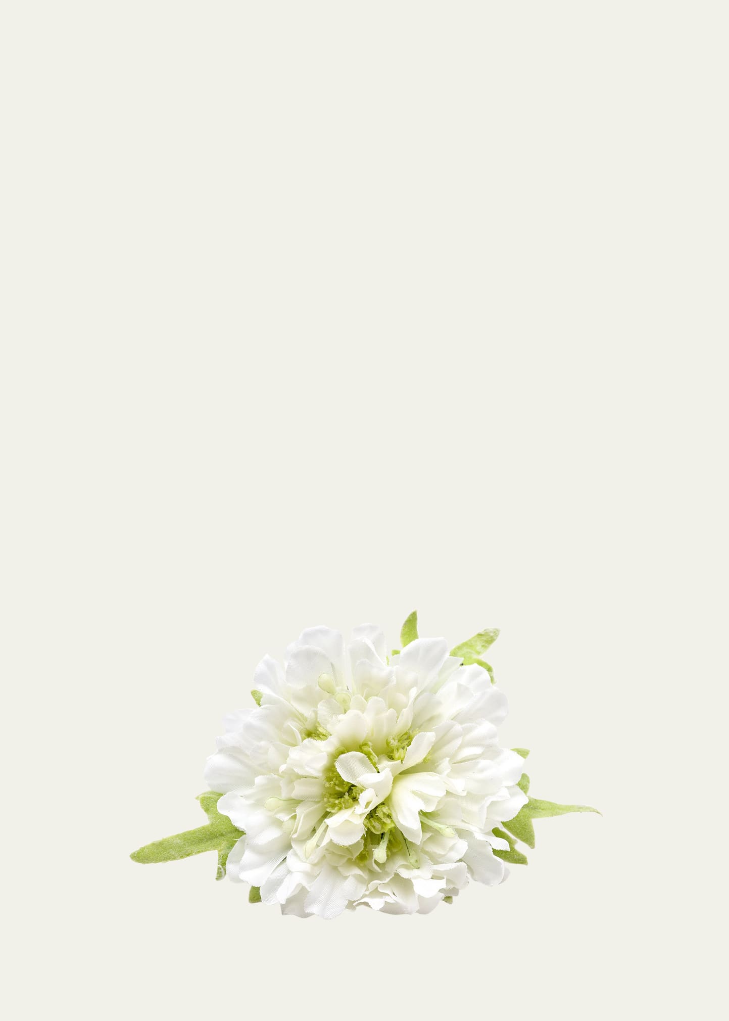 Deborah Rhodes Scabiosa Flower Napkin Ring In White