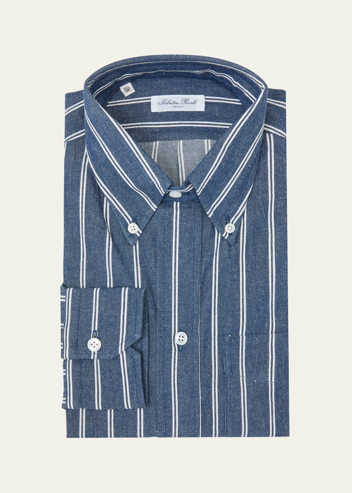 Men's Cotton Stripe Sport Shirt