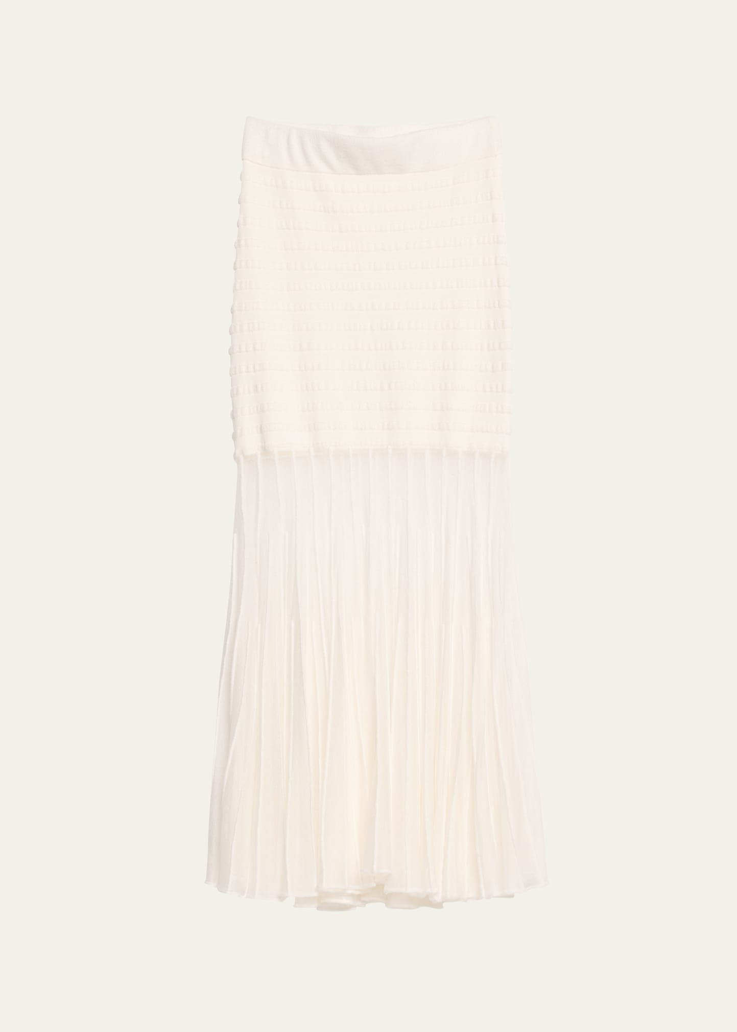 Franki Sheer Overlay Knit Midi Skirt