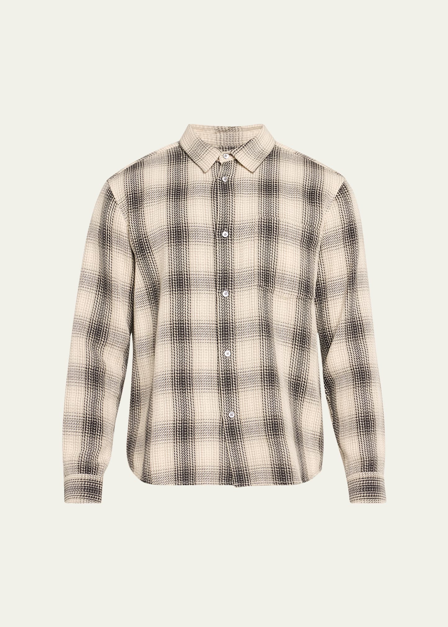 Frame Men's Baja Plaid Overshirt In Dark Navy