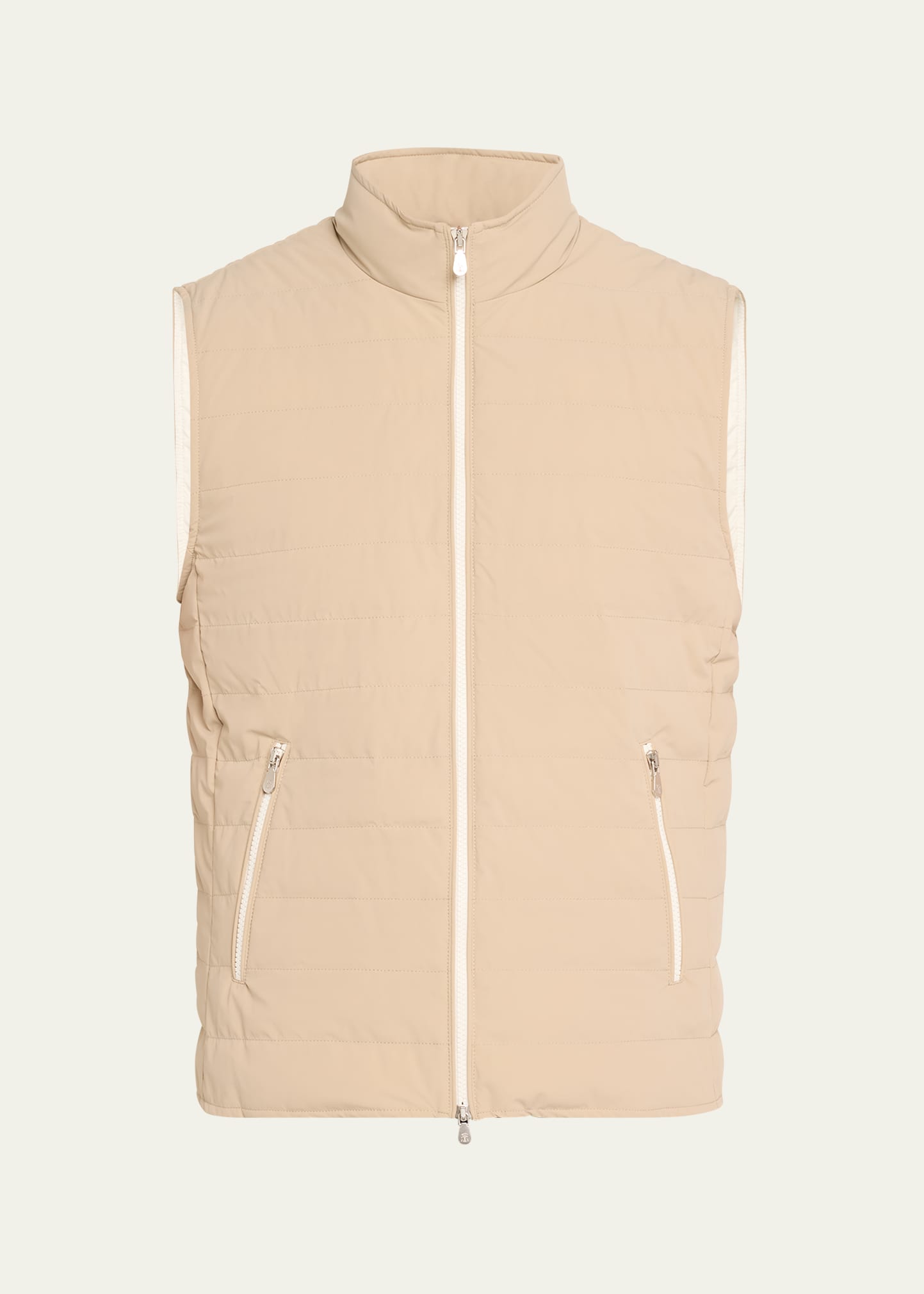 Brunello Cucinelli Men's Puffer Vest In Sand