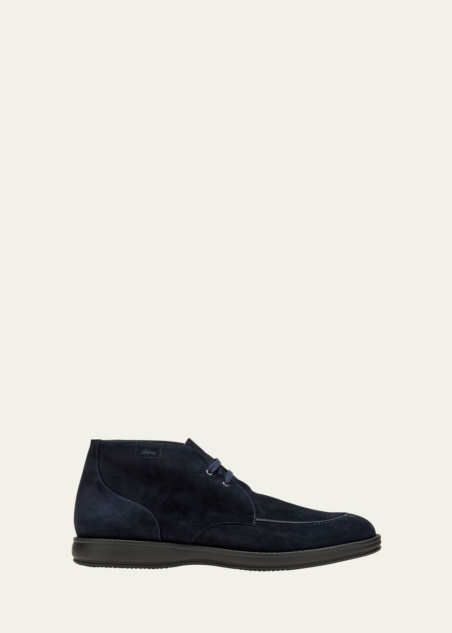 Brioni Men's Desert Boot In Midnight Blue