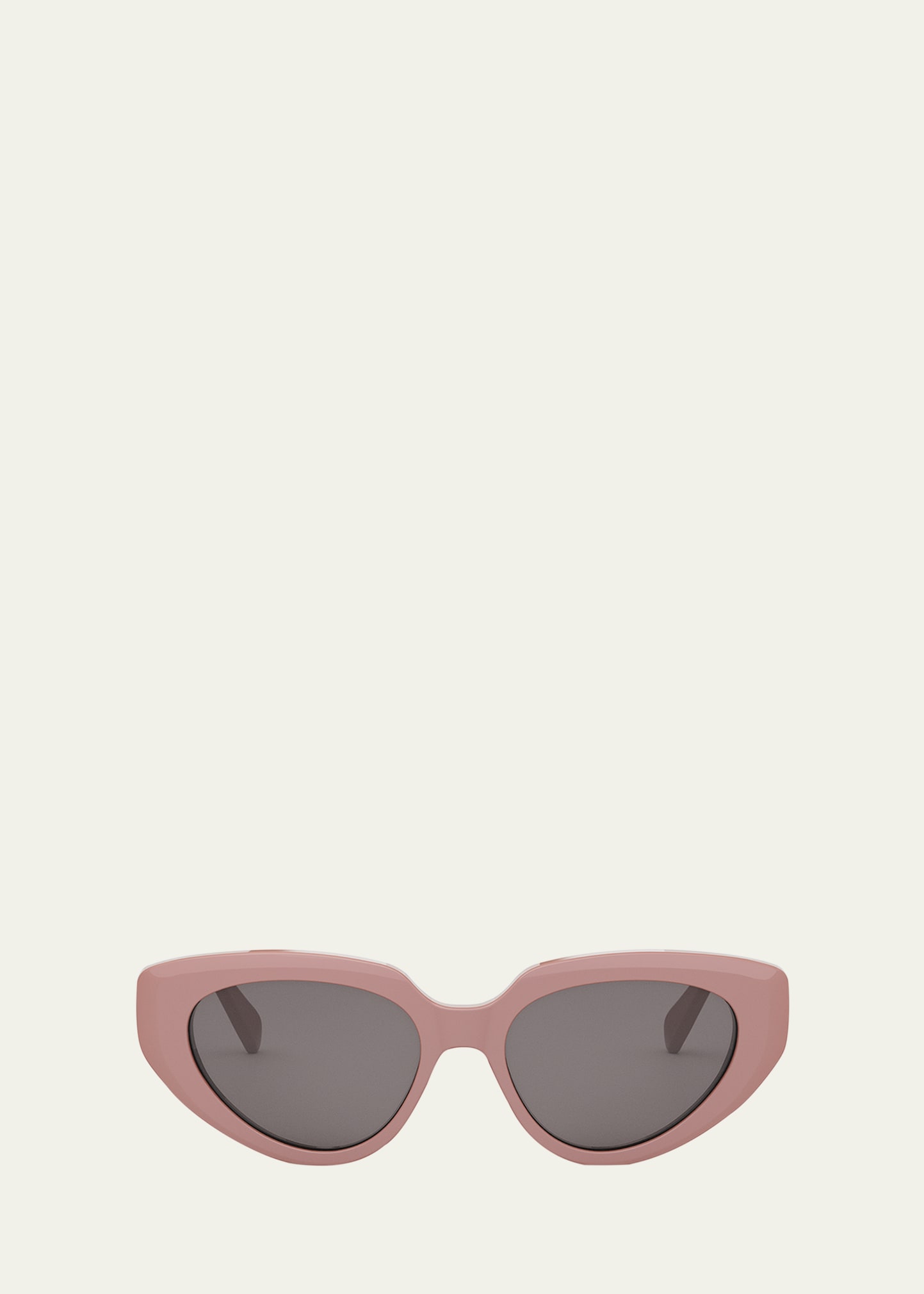 Bold 3 Dots Acetate Cat-Eye Sunglasses
