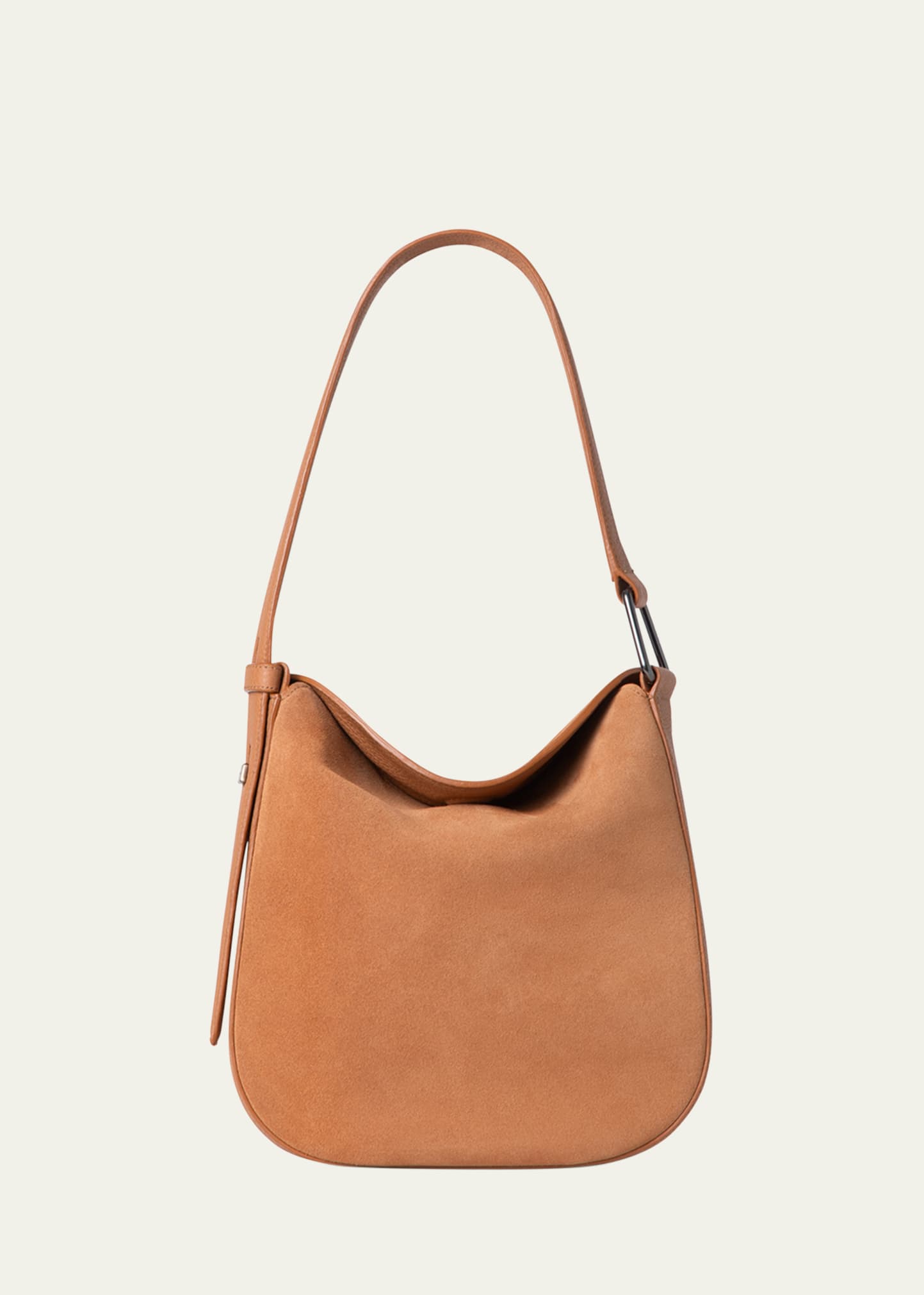 Akris Anna Little Leather Hobo Bag In Cuoio