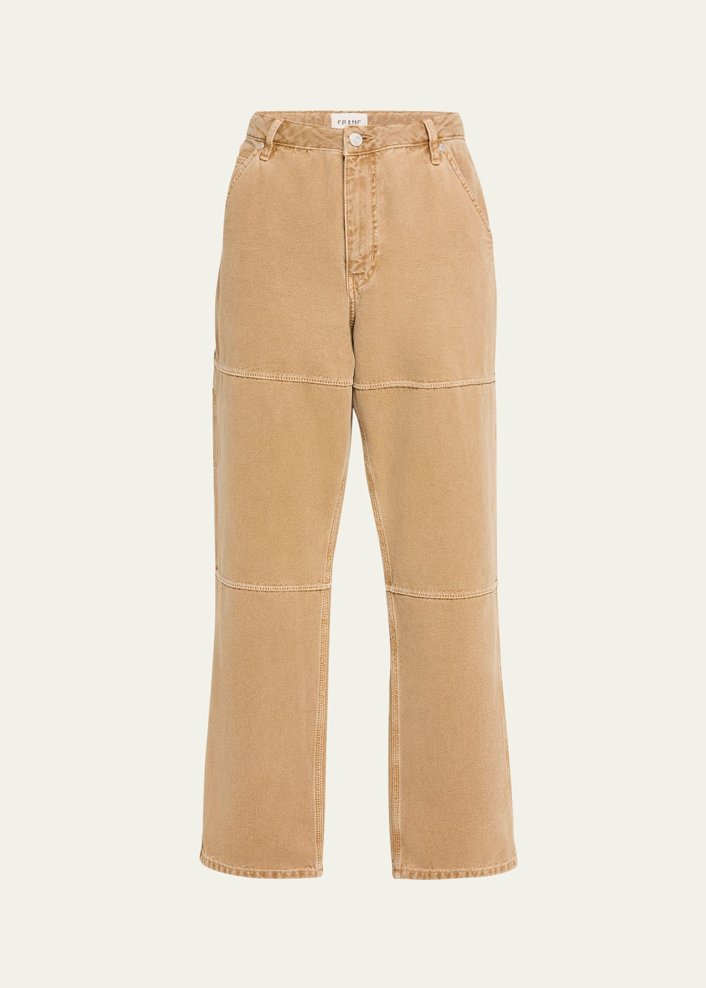 Shop Frame Men's Canvas Workwear Pants In Dusty Khaki