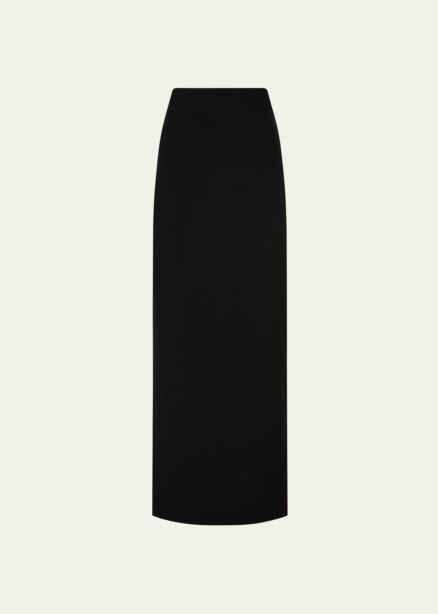 Shop Matteau Crepe Column Midi Skirt In Black