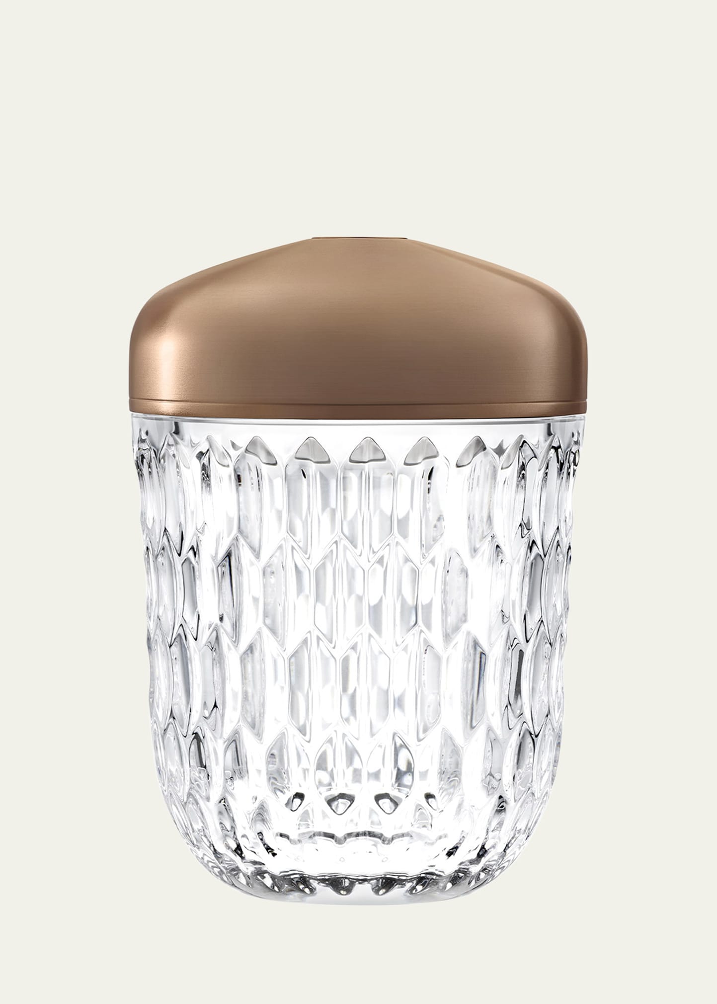 Saint Louis Crystal Folia Mini Portable Lamp, Bronze