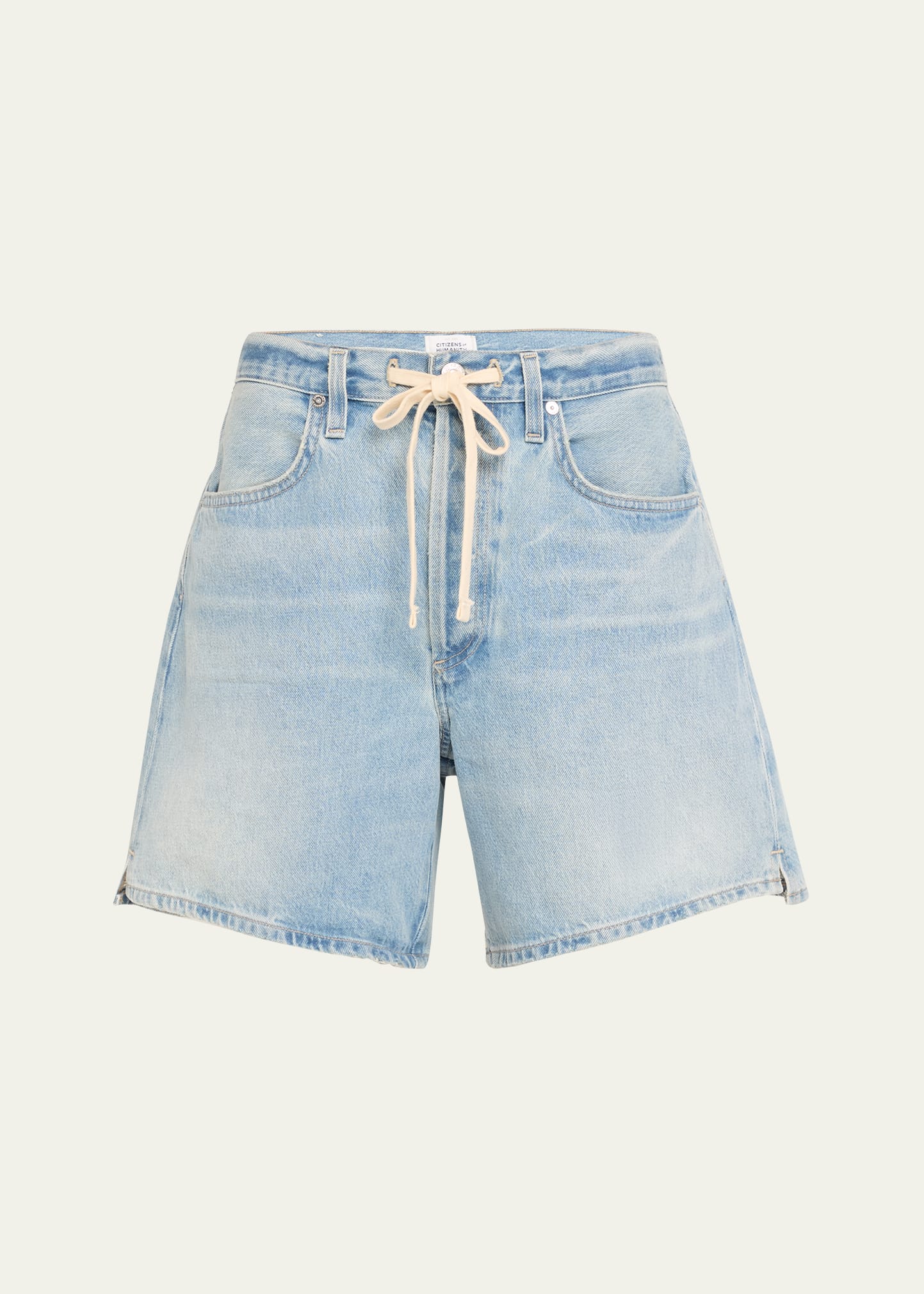 Citizen Of Humanity Brynn Drawstring Denim Shorts In Jesamyn Md Ind