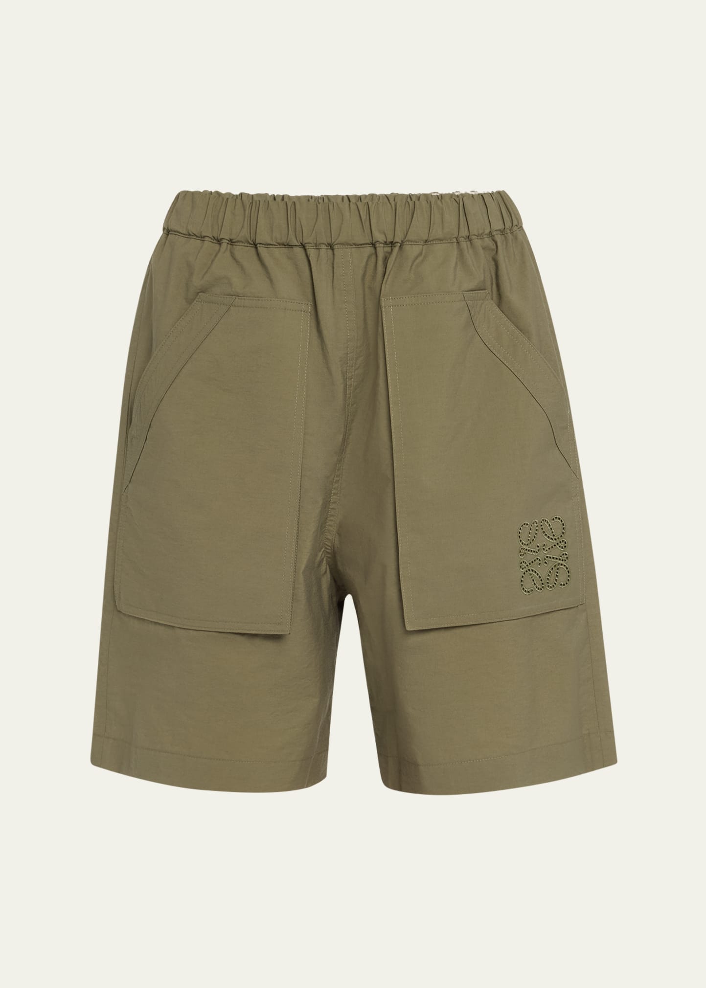 Loewe Long Shorts With Large Pockets In Green