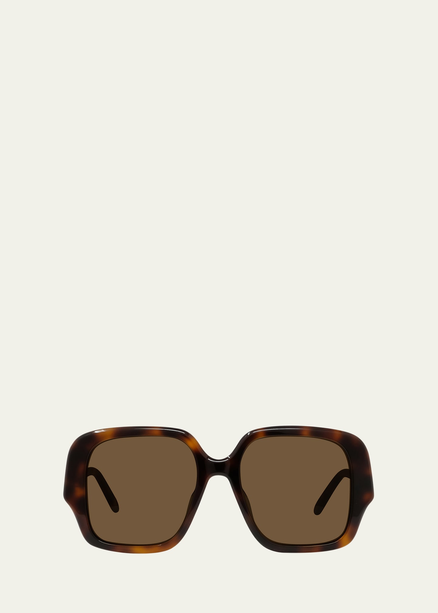 Loewe Logo Square Sunglasses In Sdkgrn/smkg