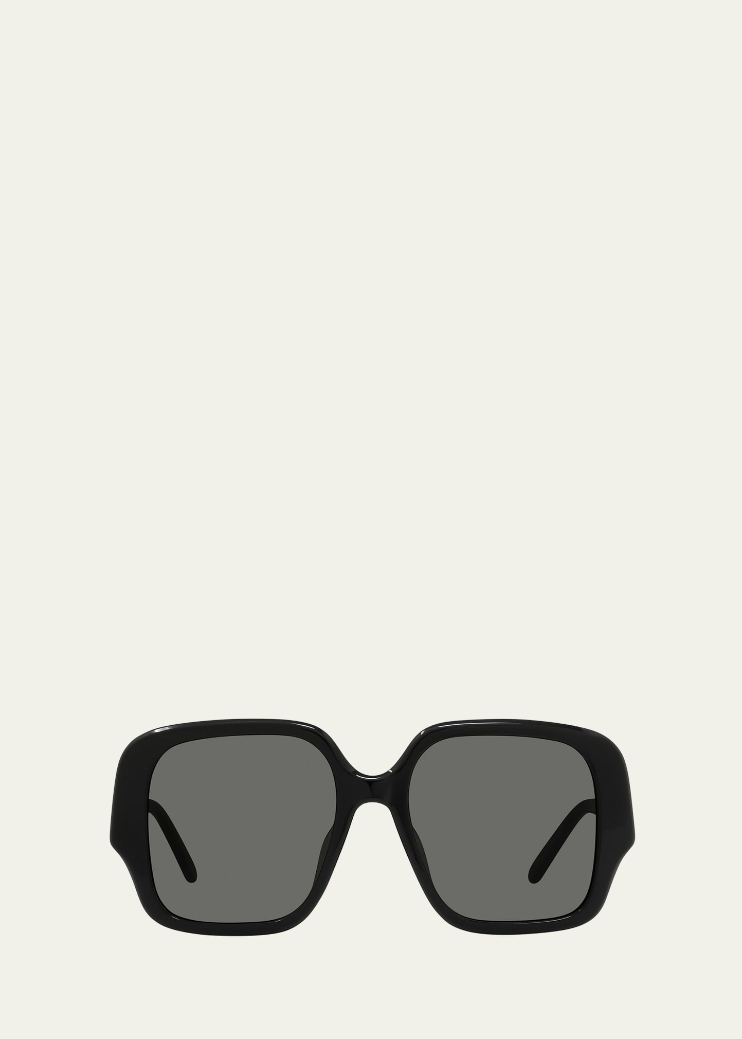 Loewe Oversized Acetate Square Sunglasses In Sblk/smk