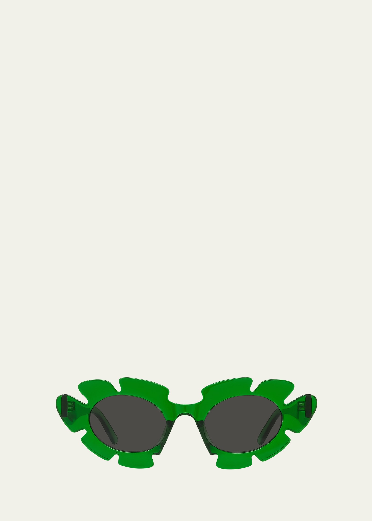 Loewe Flower Injected Plastic Cat-eye Sunglasses In Green