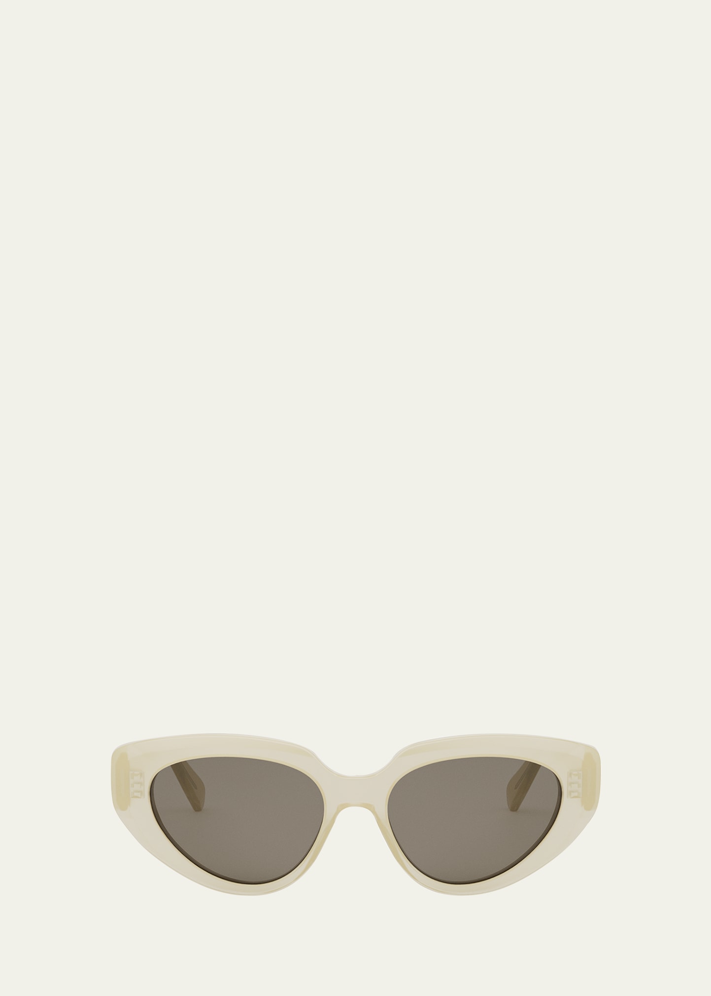 Shop Celine Bold 3 Dots Acetate Cat-eye Sunglasses In Sylw/brnmr