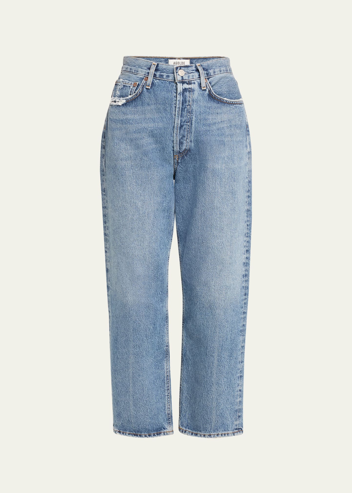 Shop Agolde 90's Crop Jeans In Hooked Vint In