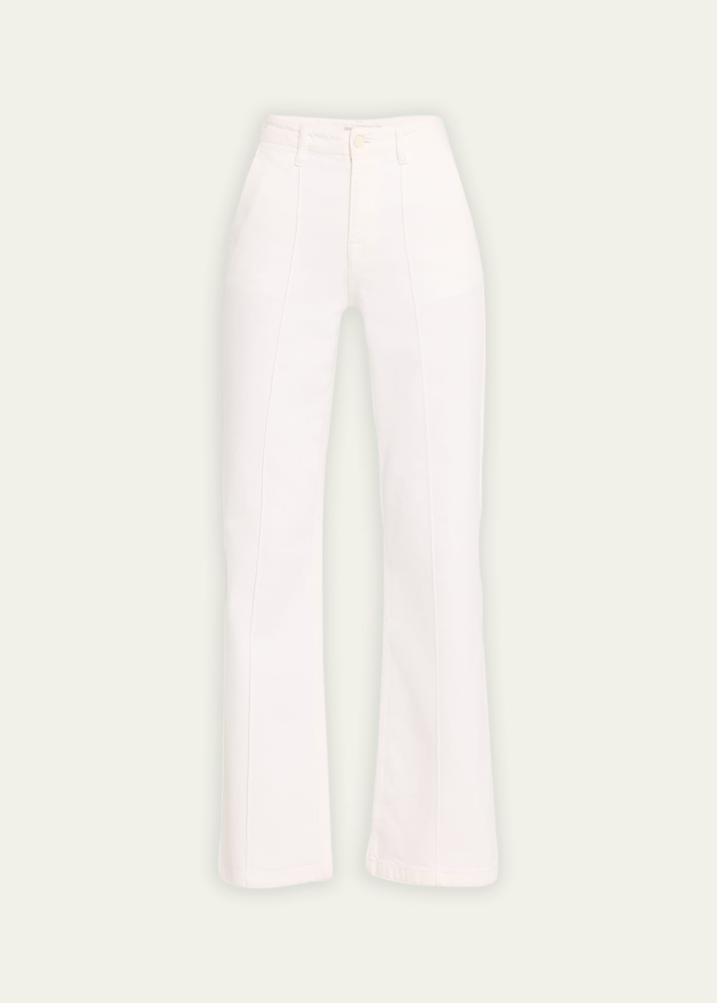 Simkhai Ansel Flared Denim Trousers In White